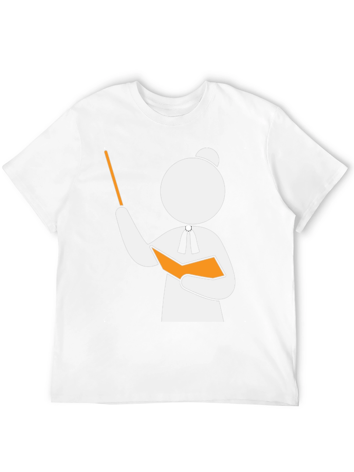 Teacher Stick Figure Black T-Shirt