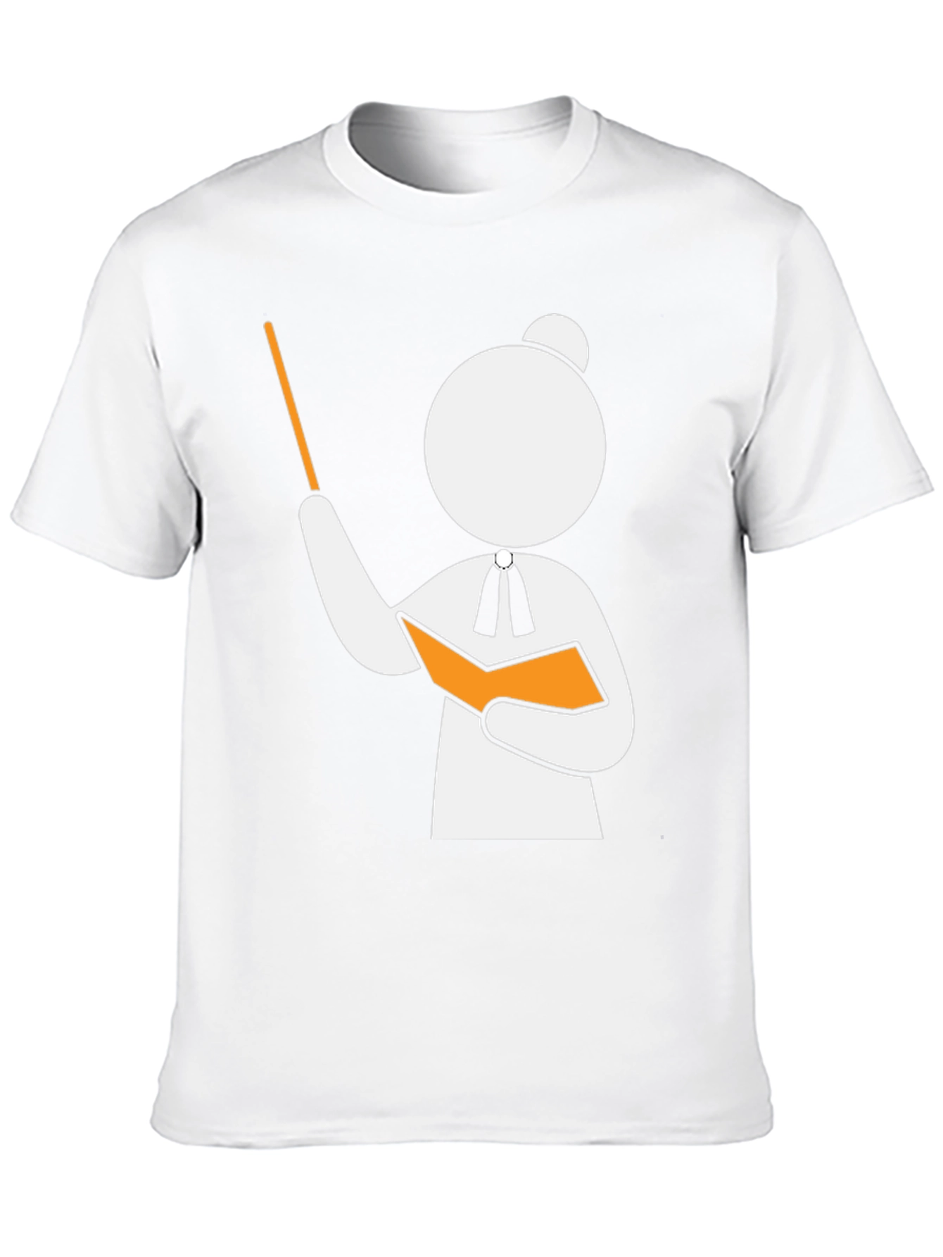 Teacher Stick Figure Black T-Shirt