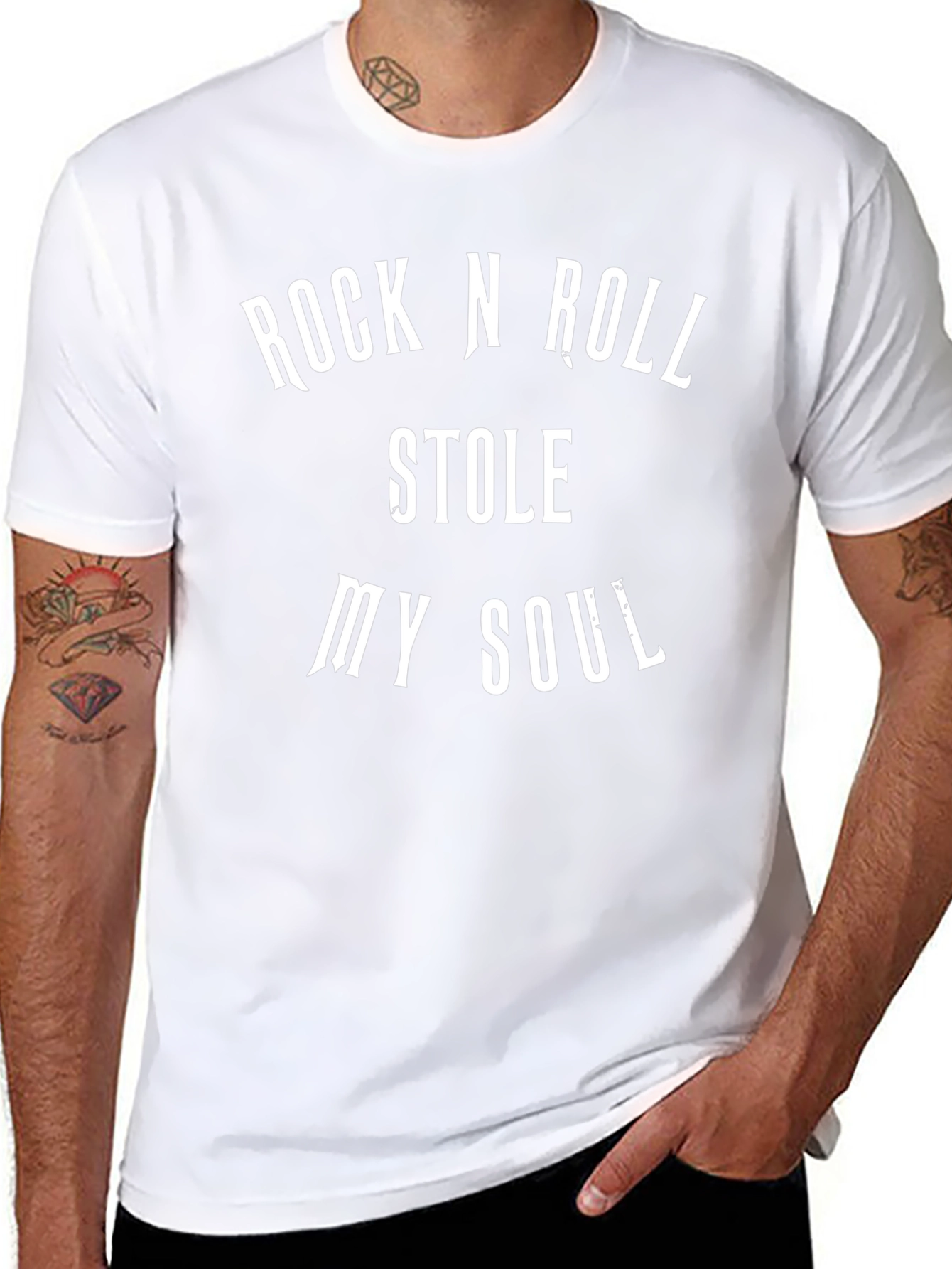 Rock N Roll Stole My Soul Graphic T-Shirt
