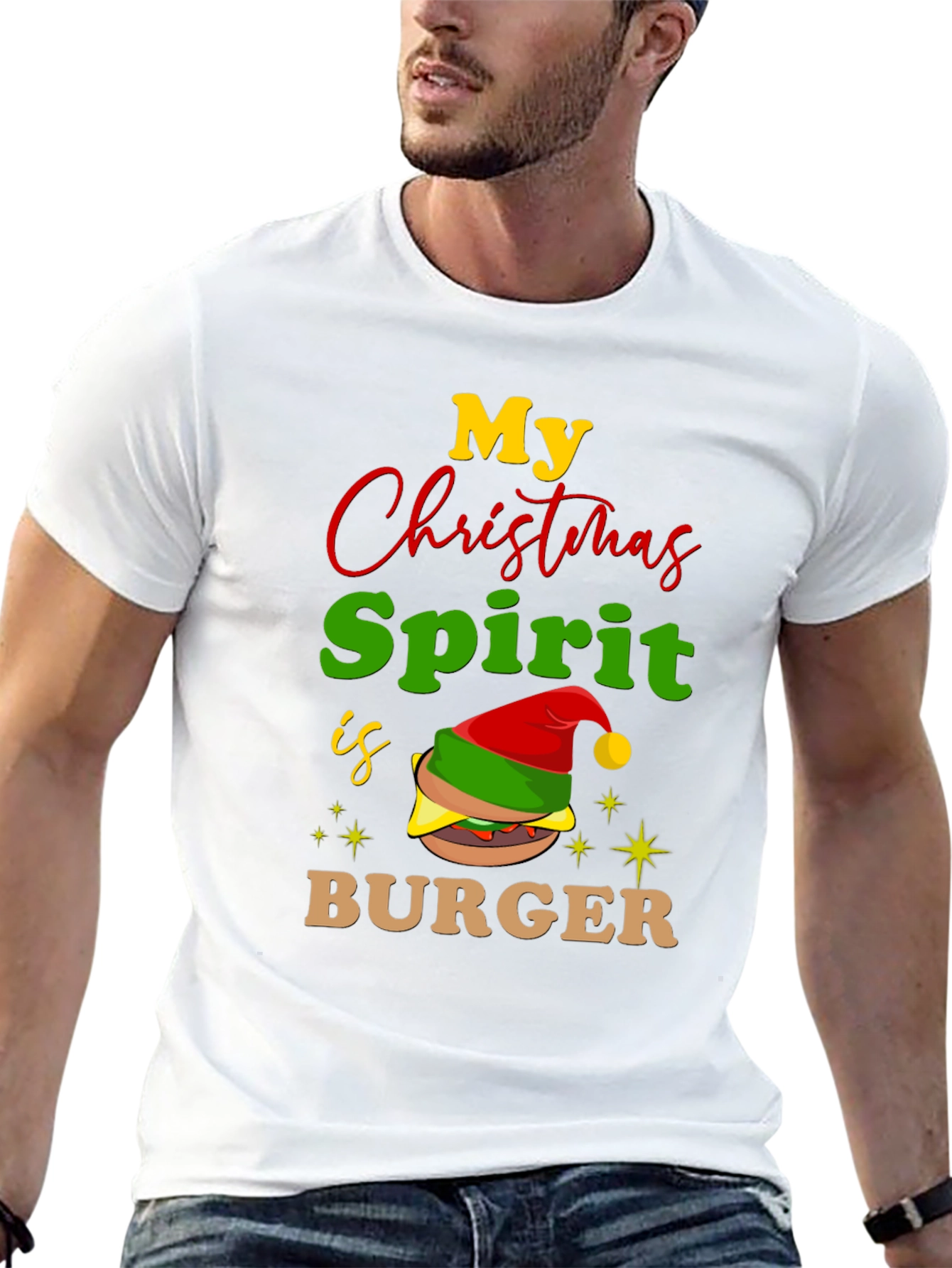 My Christmas Spirit Is Burger T-Shirt