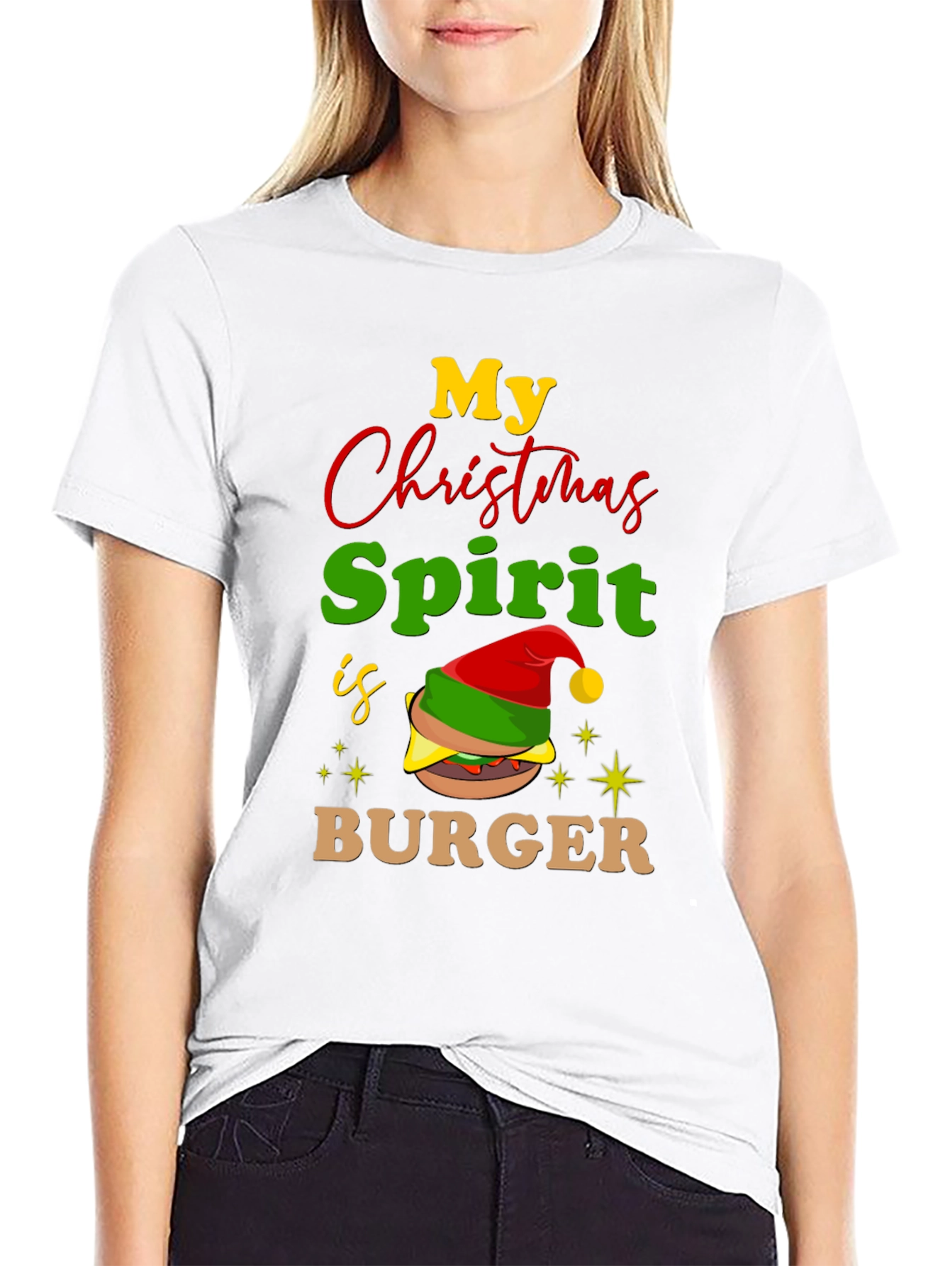 My Christmas Spirit Is Burger T-Shirt
