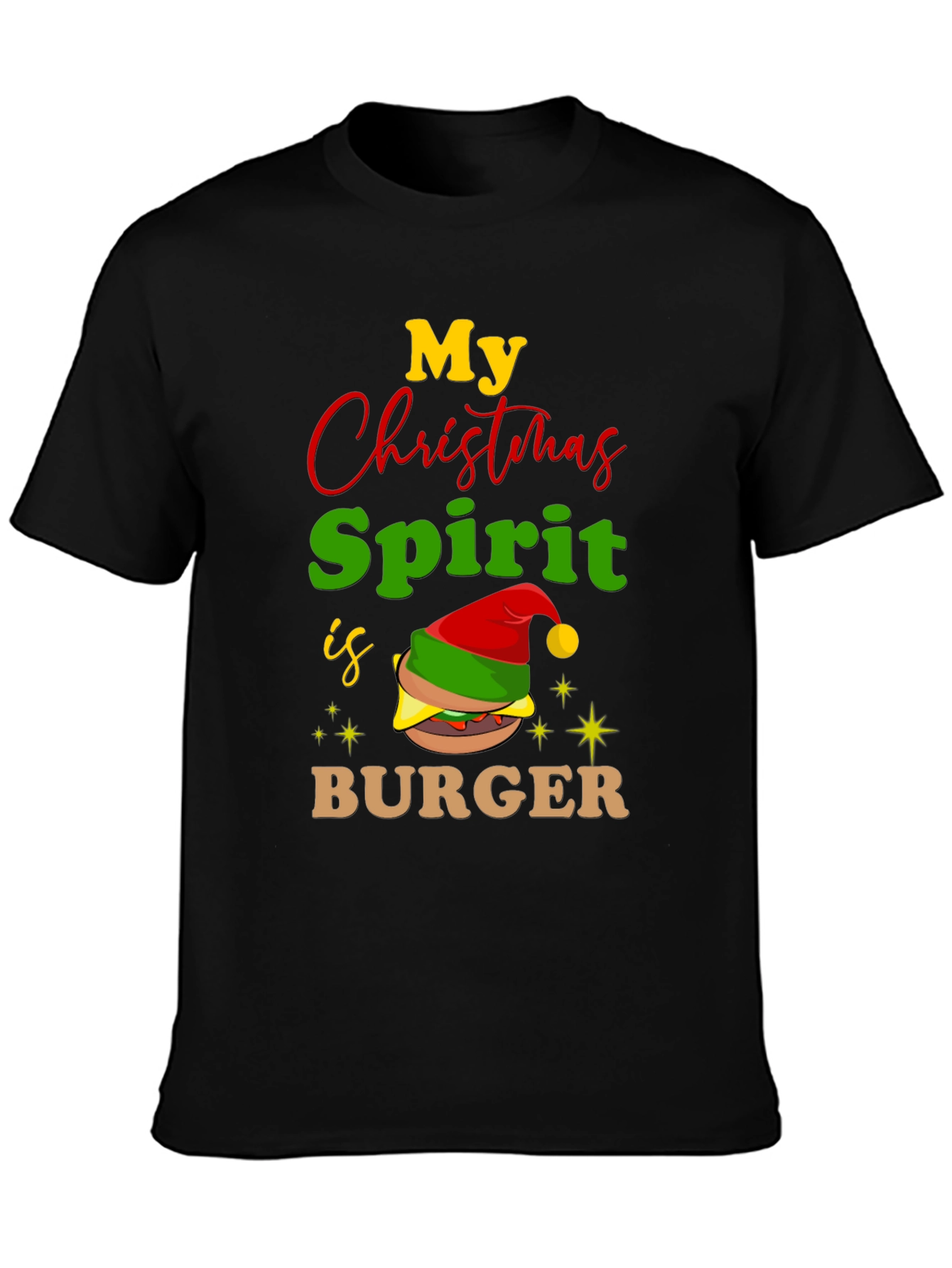My Christmas Spirit Is Burger T-Shirt