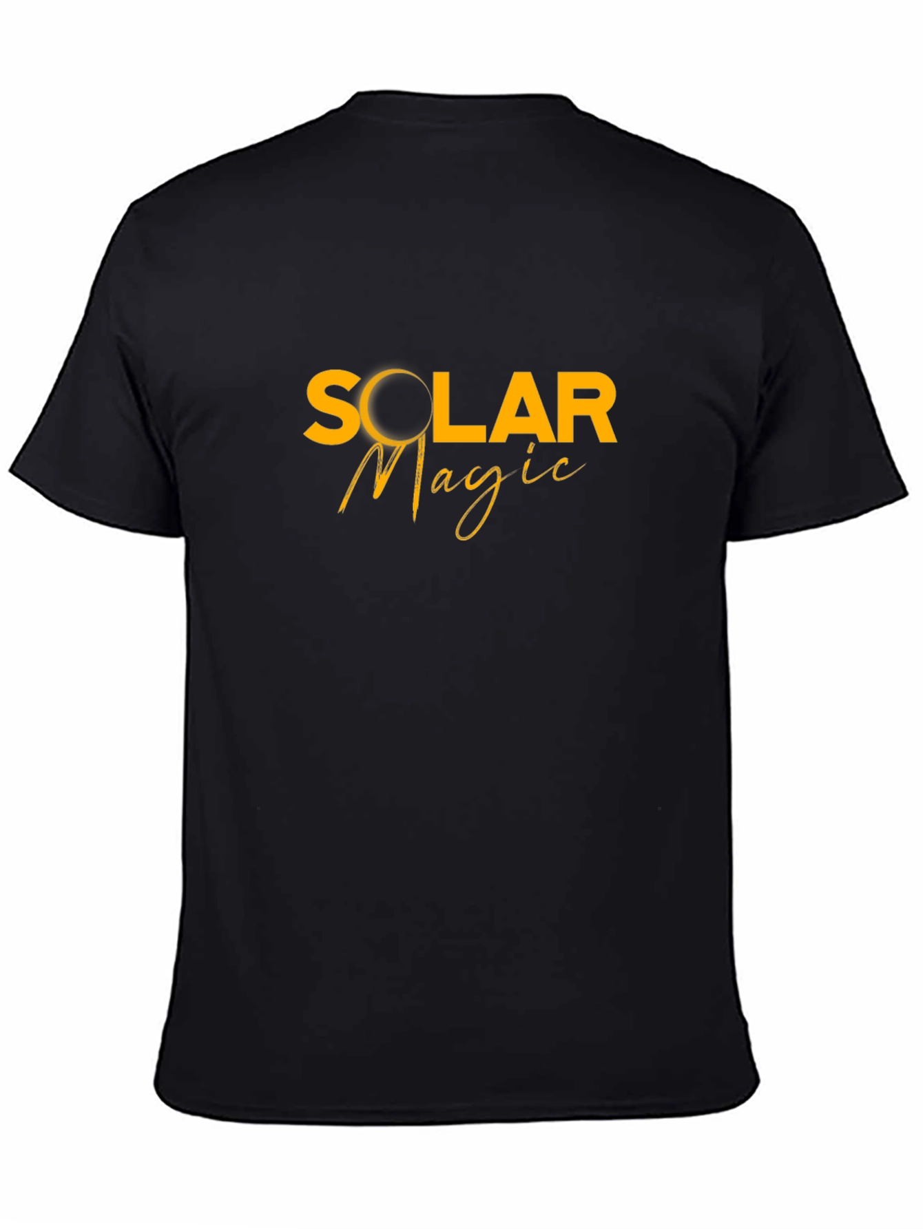 Solar Magic Graphic Tee - Stylish Black Cotton T-Shirt