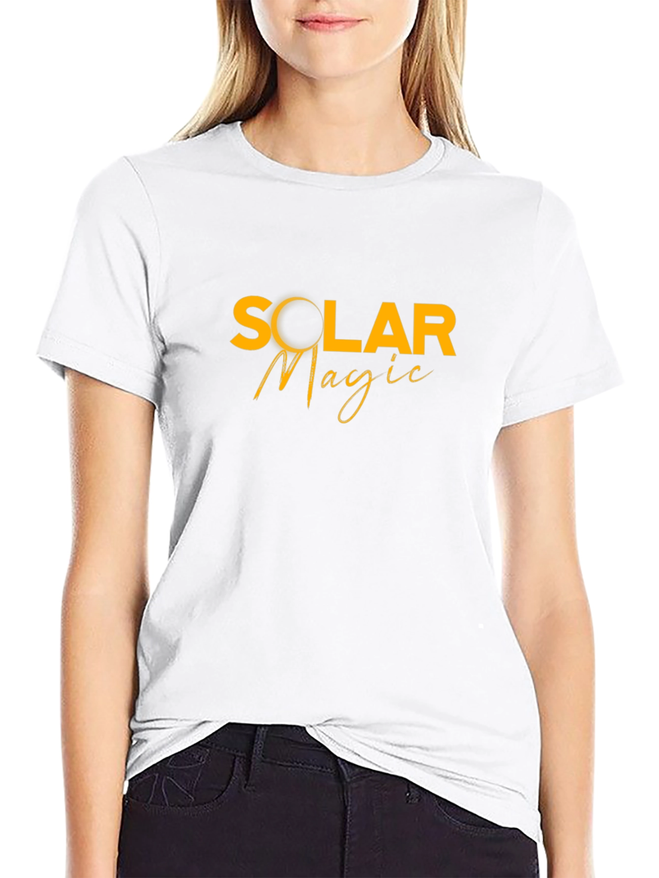 Solar Magic Graphic Tee - Stylish Black Cotton T-Shirt