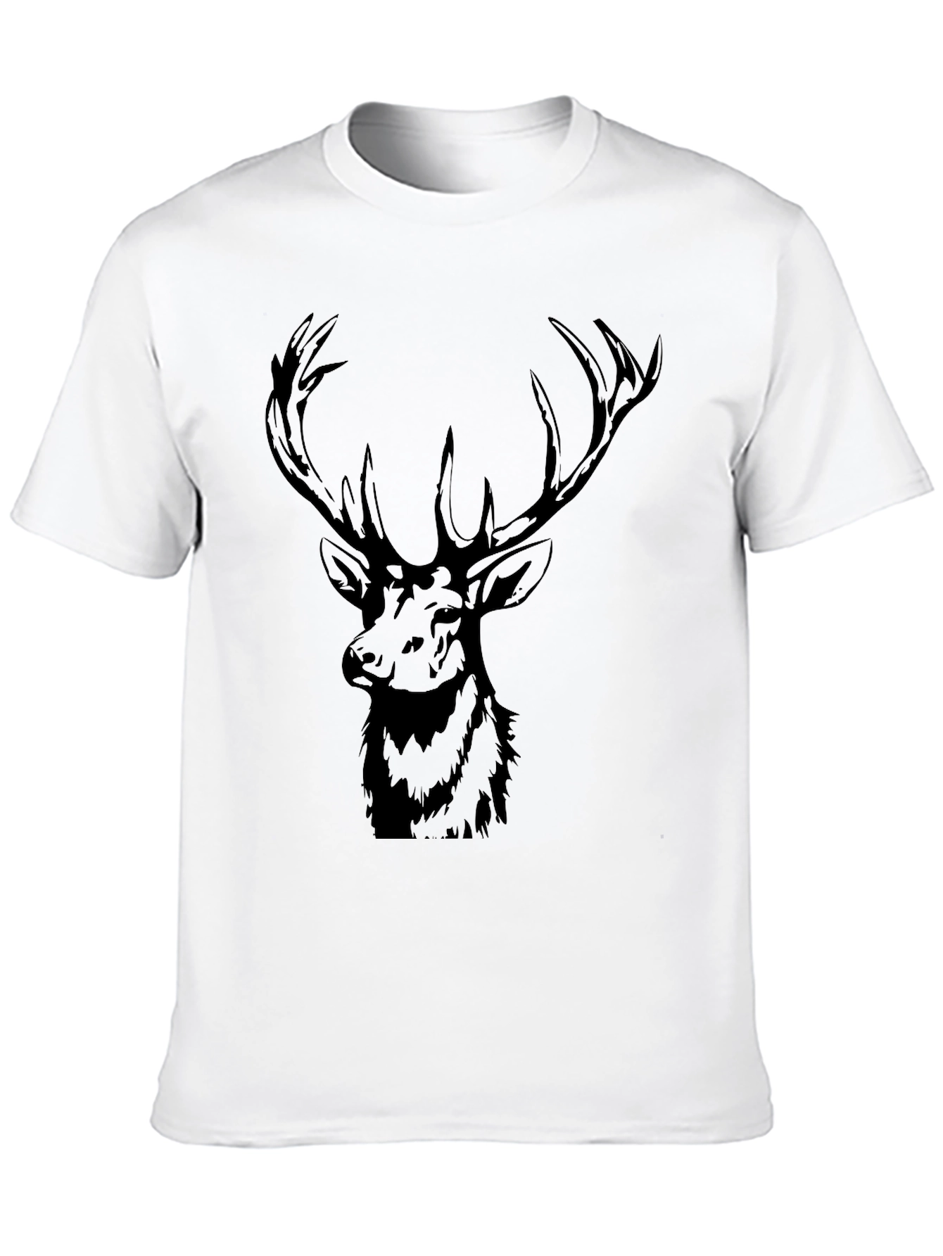 Black Deer Graphic T-Shirt
