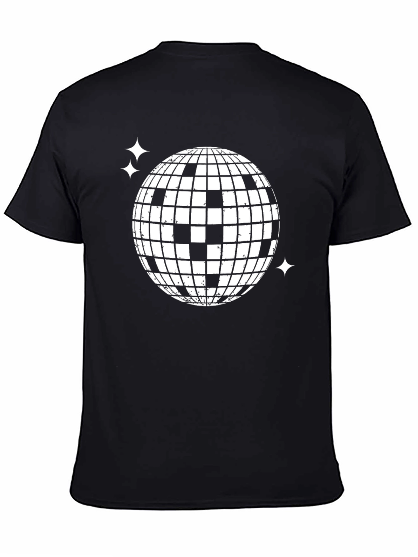 Disco Ball Graphic T-Shirt - Retro Party Tee