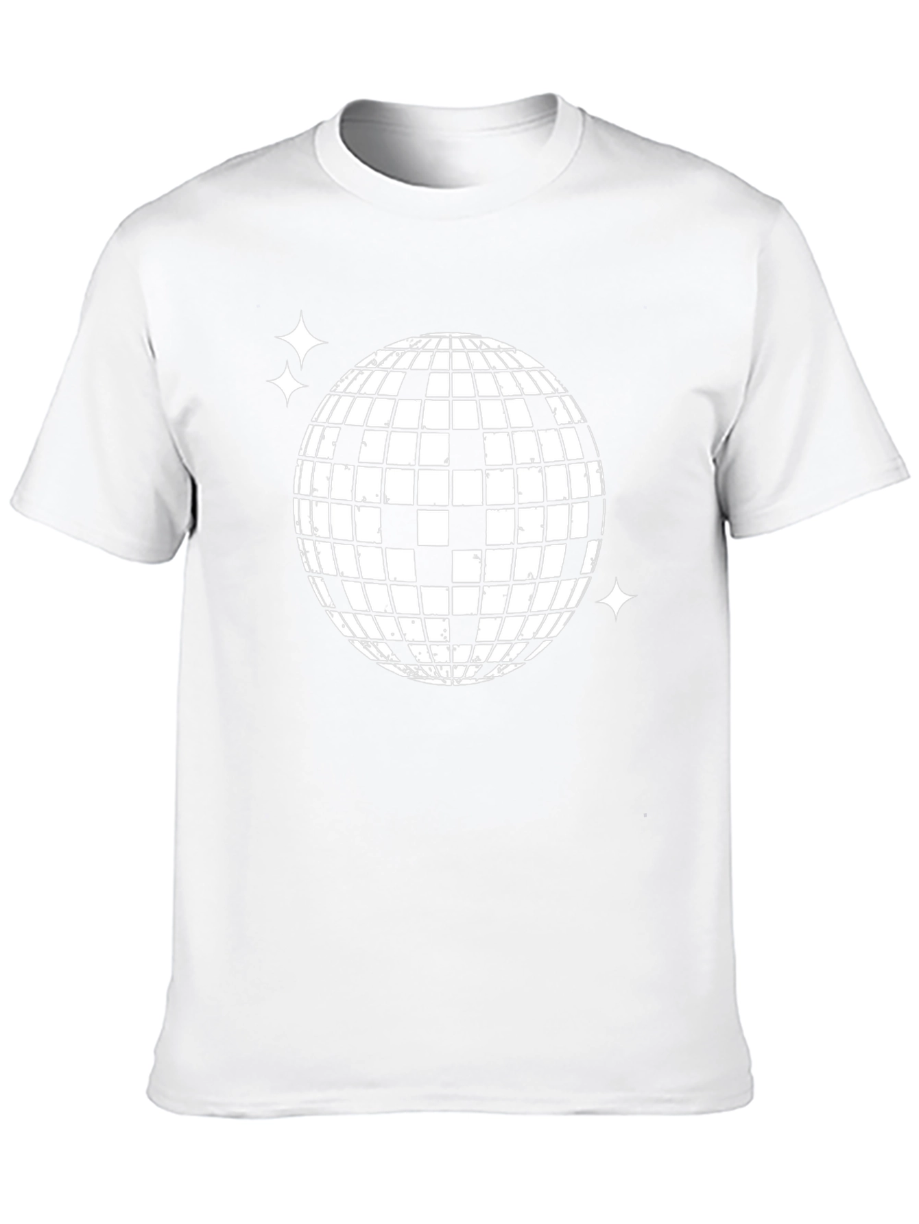 Disco Ball Graphic T-Shirt - Retro Party Tee