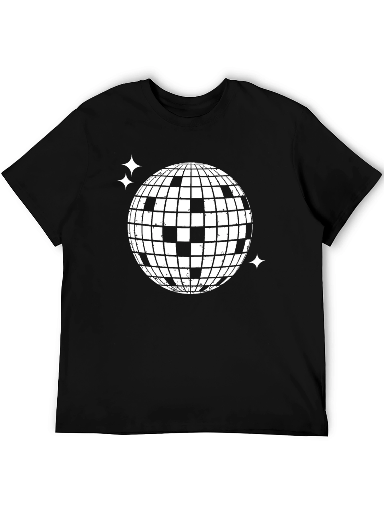 Disco Ball Graphic T-Shirt - Retro Party Tee