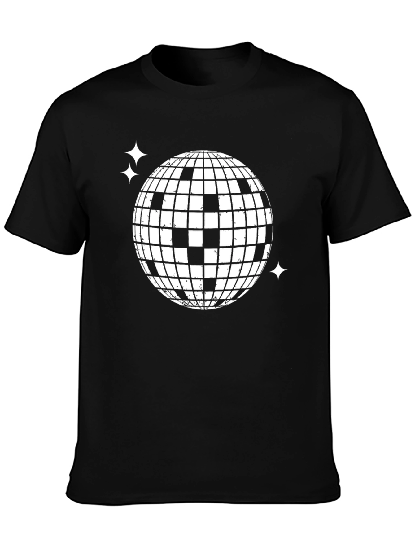 Disco Ball Graphic T-Shirt - Retro Party Tee