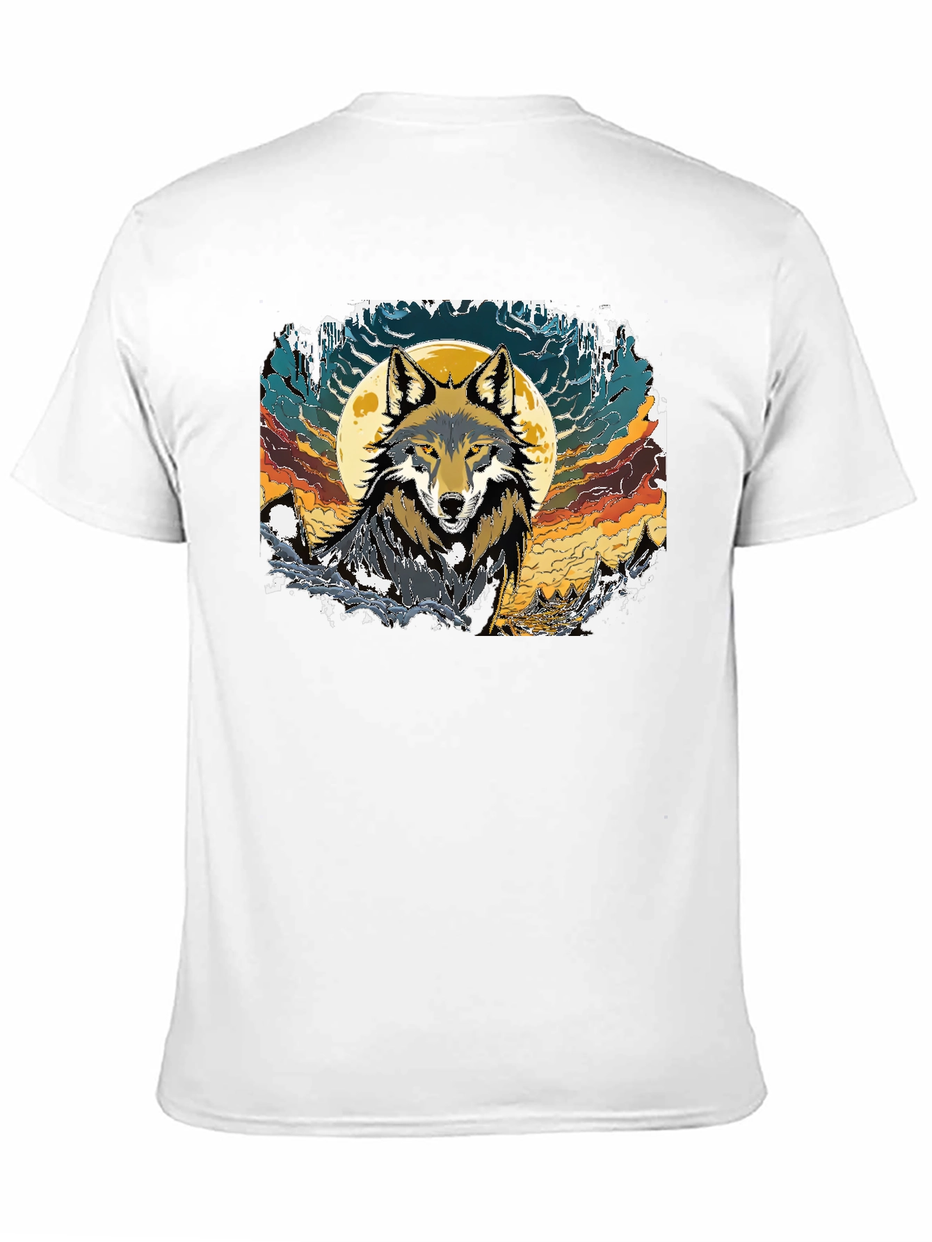 Wolf Moon Graphic T-Shirt - Black