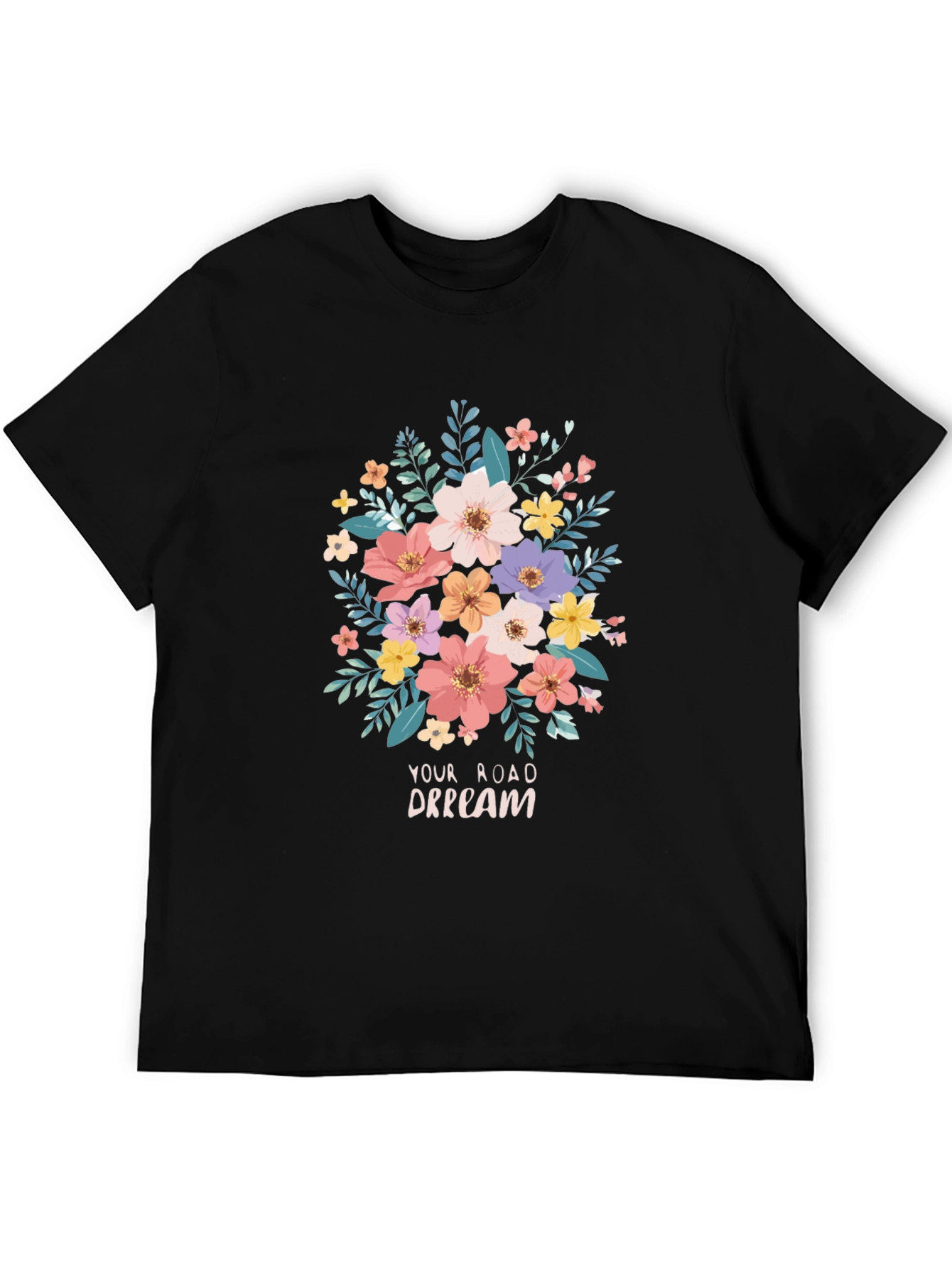 Floral Road Dream Graphic T-Shirt