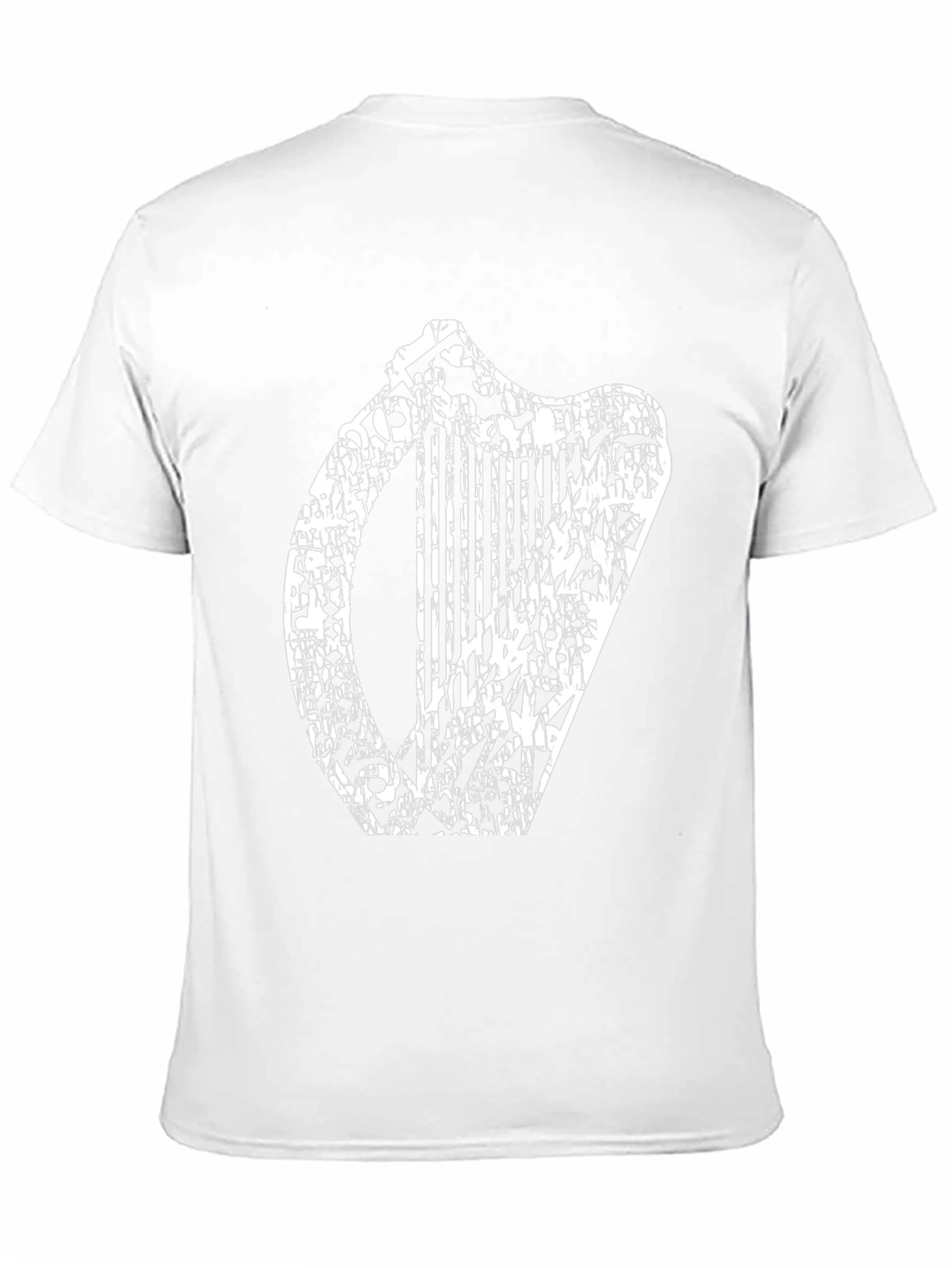 Irish Harp Graphic T-Shirt - Black Cotton Tee