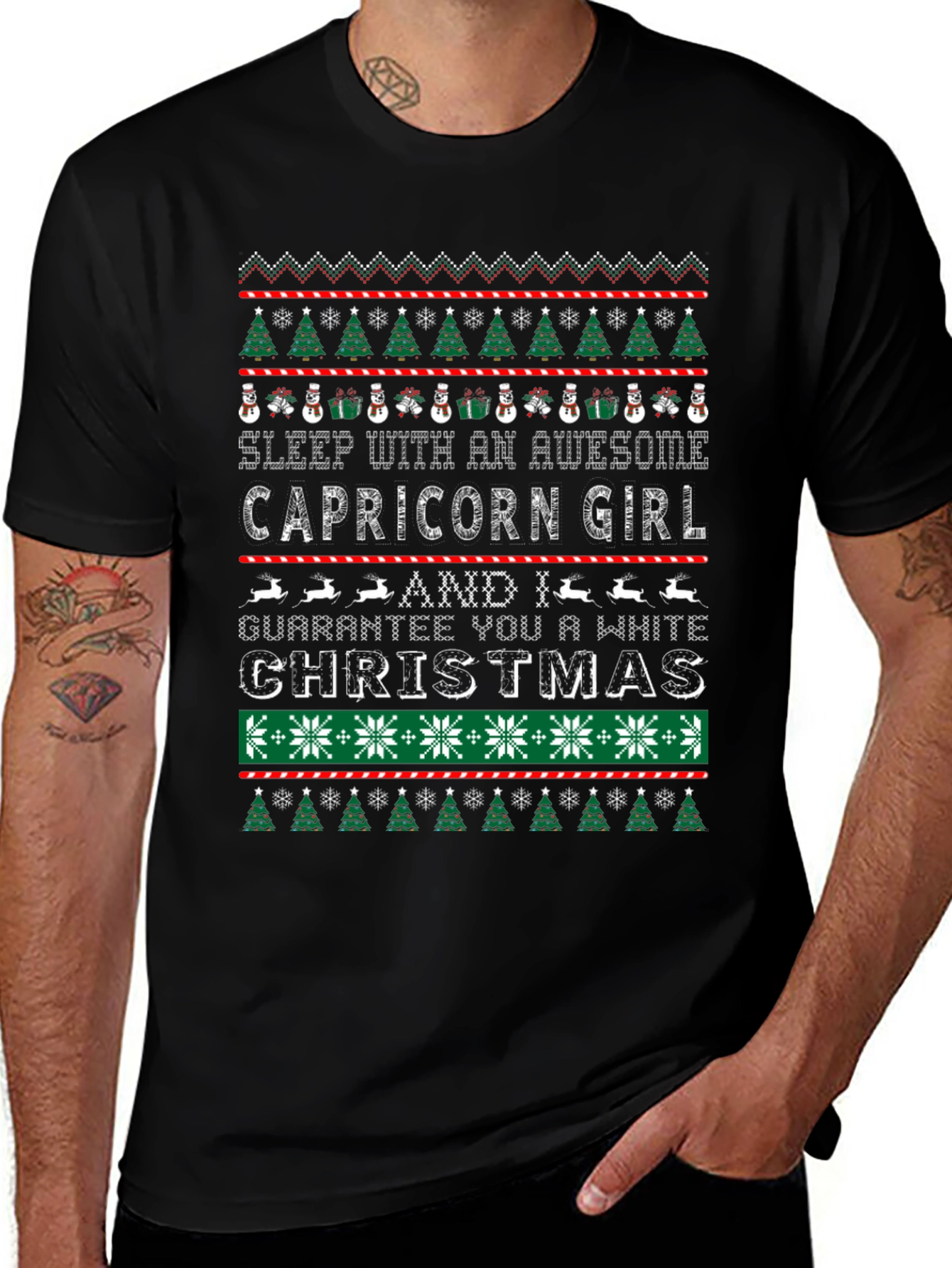 Capricorn Girl Ugly Christmas Sweater T-Shirt
