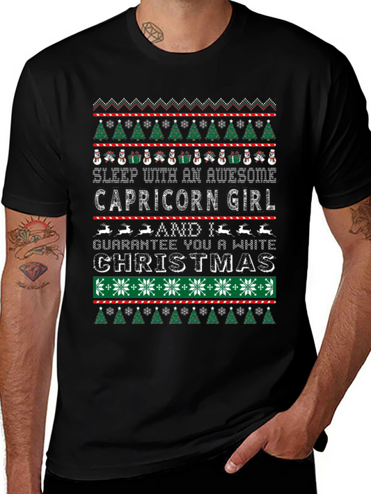 Capricorn Girl Ugly Christmas Sweater T-Shirt