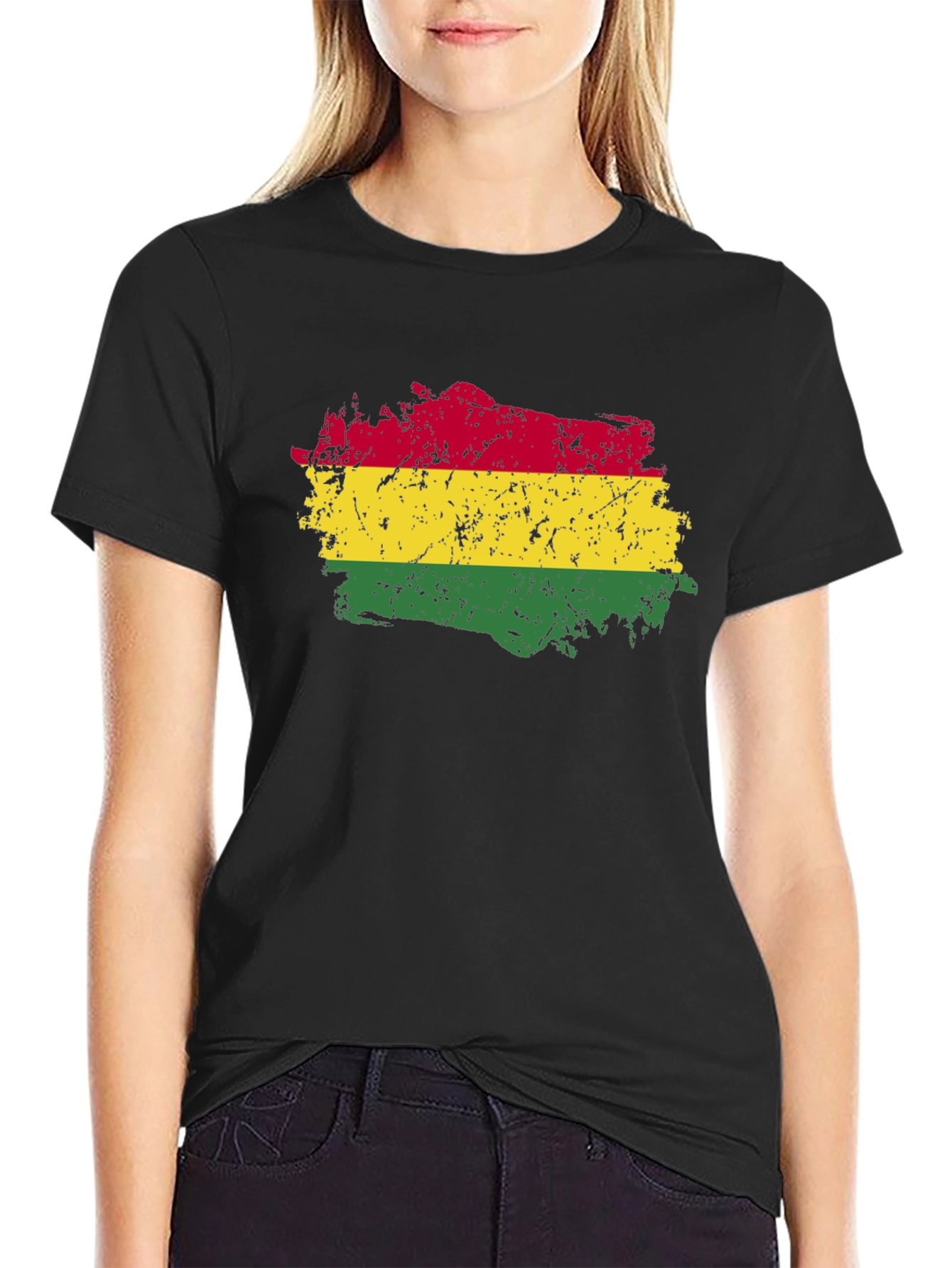 Bolivia Flag T-Shirt - Distressed Graphic Tee