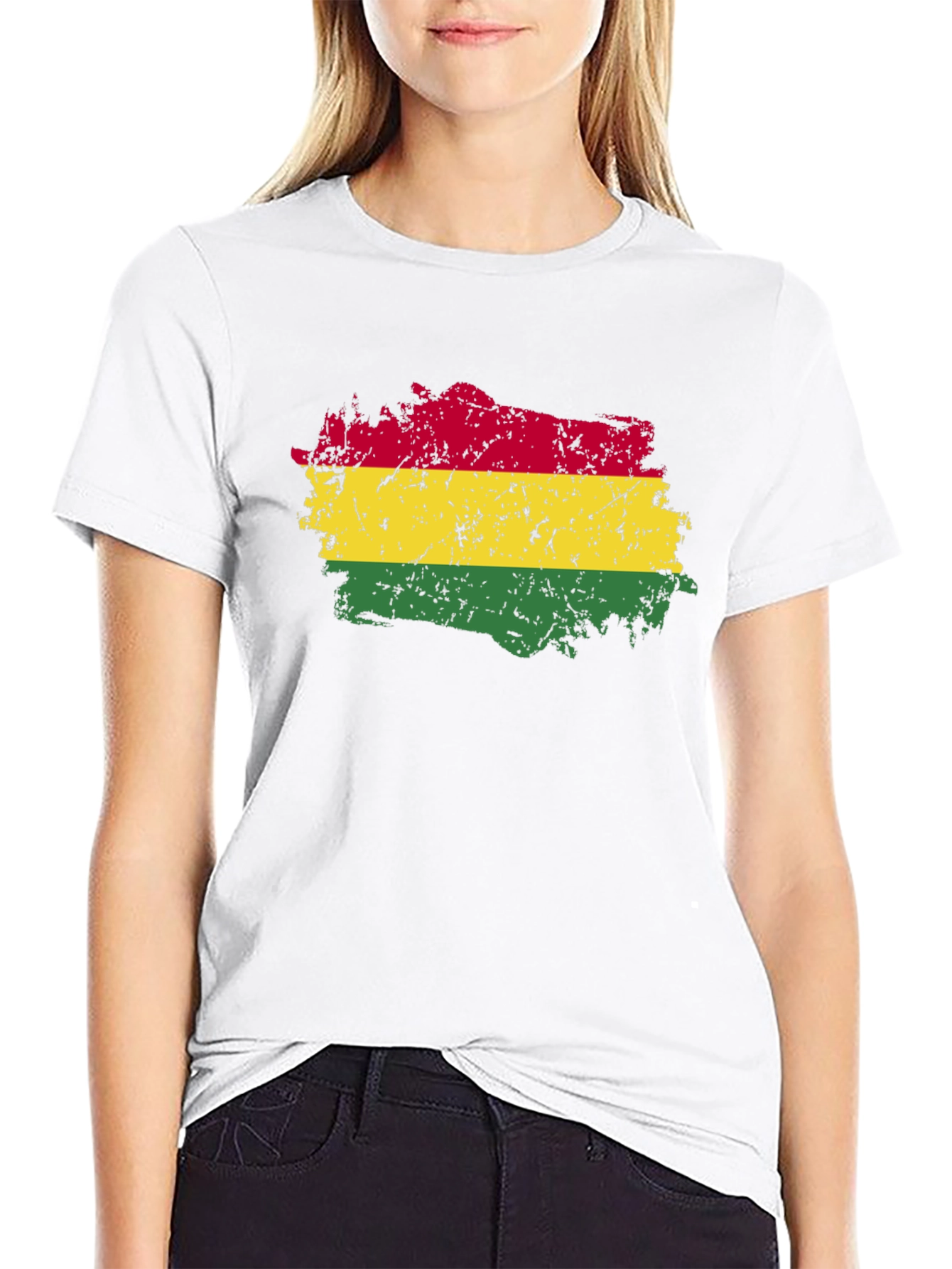 Bolivia Flag T-Shirt - Distressed Graphic Tee