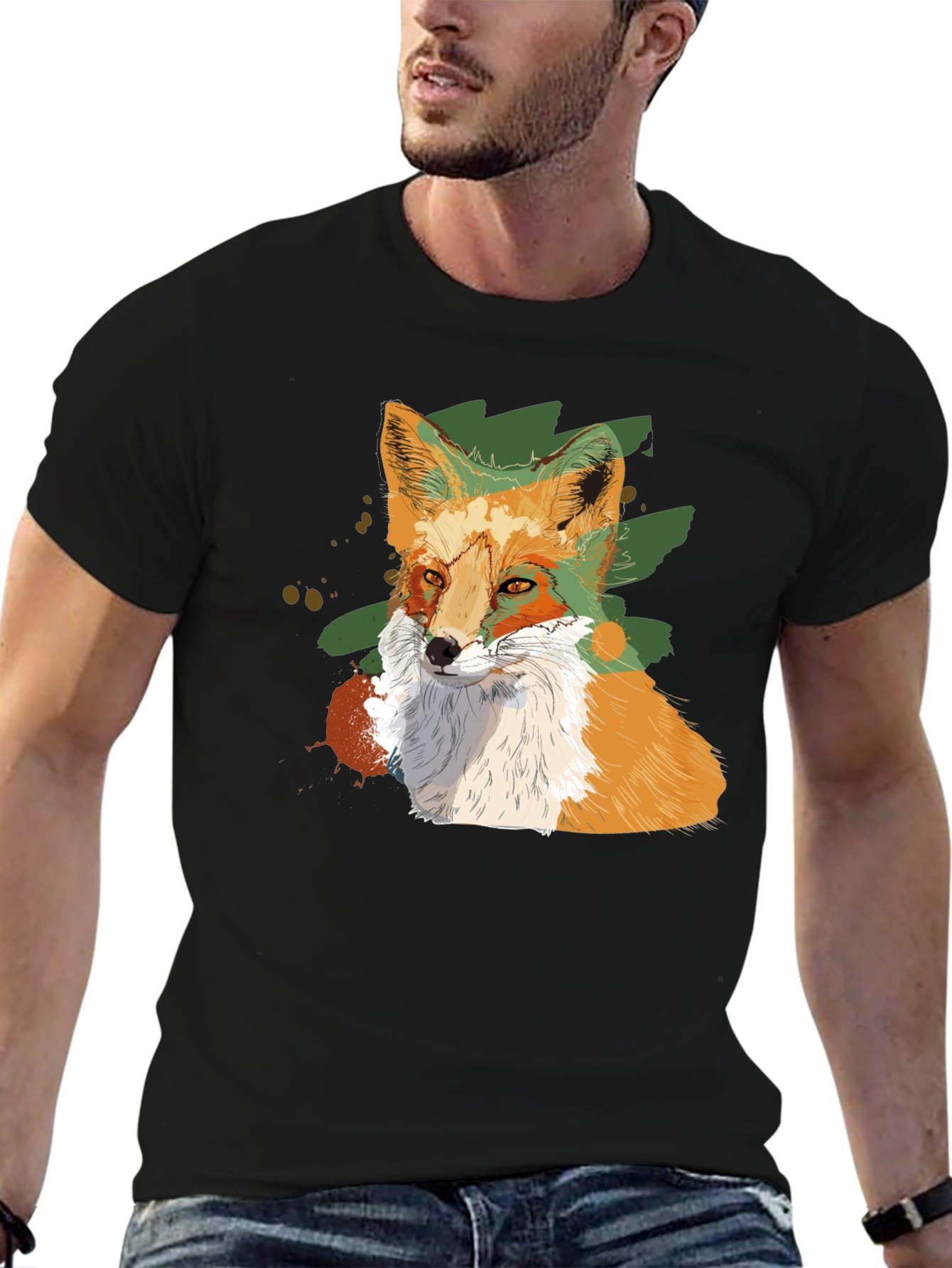 Fox Graphic Tee - Mens Black T-Shirt