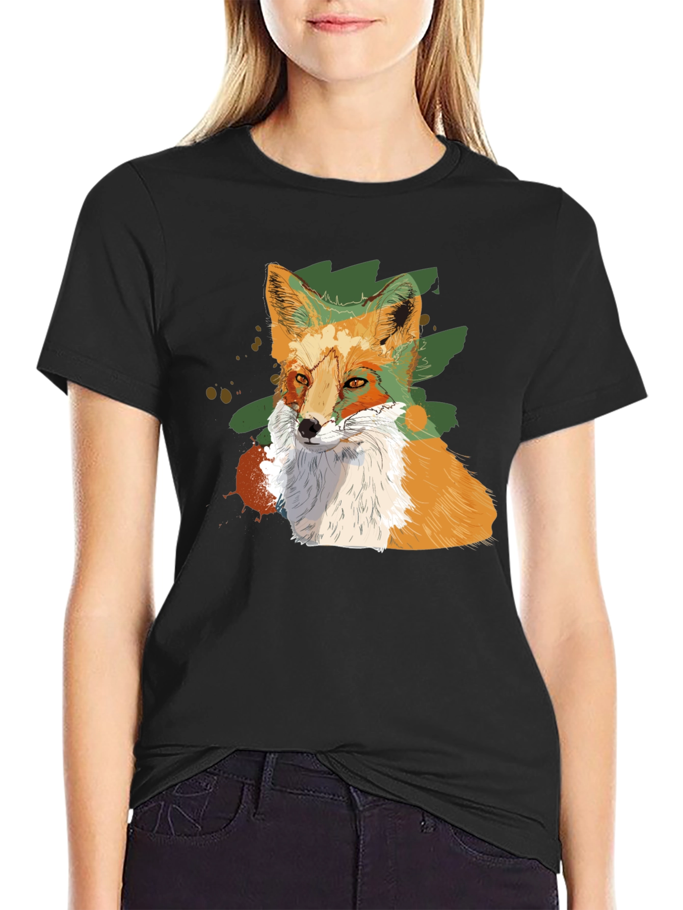 Fox Graphic Tee - Mens Black T-Shirt