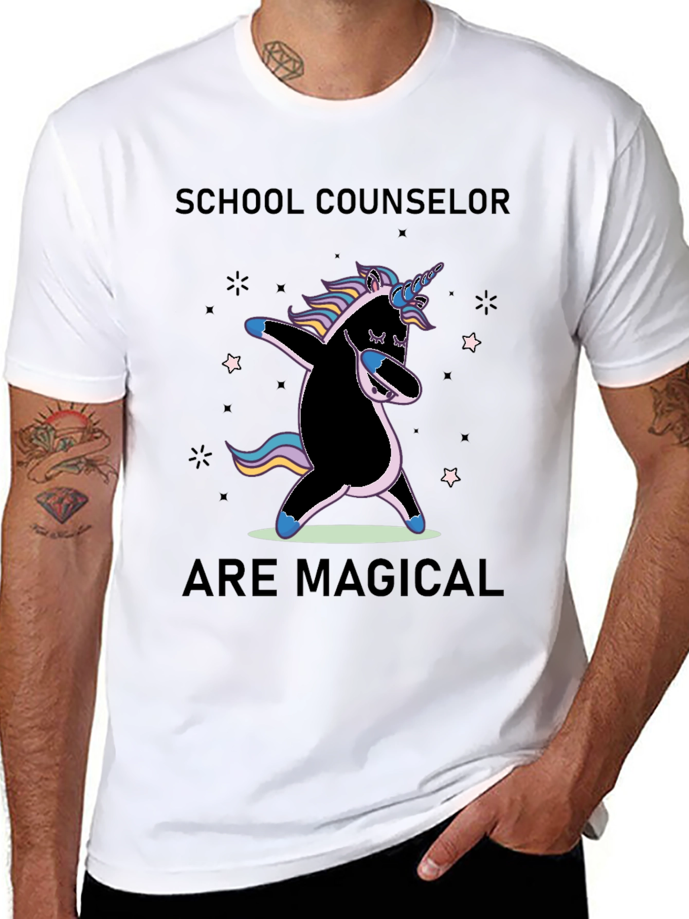 School Counselor Magical Unicorn T-Shirt