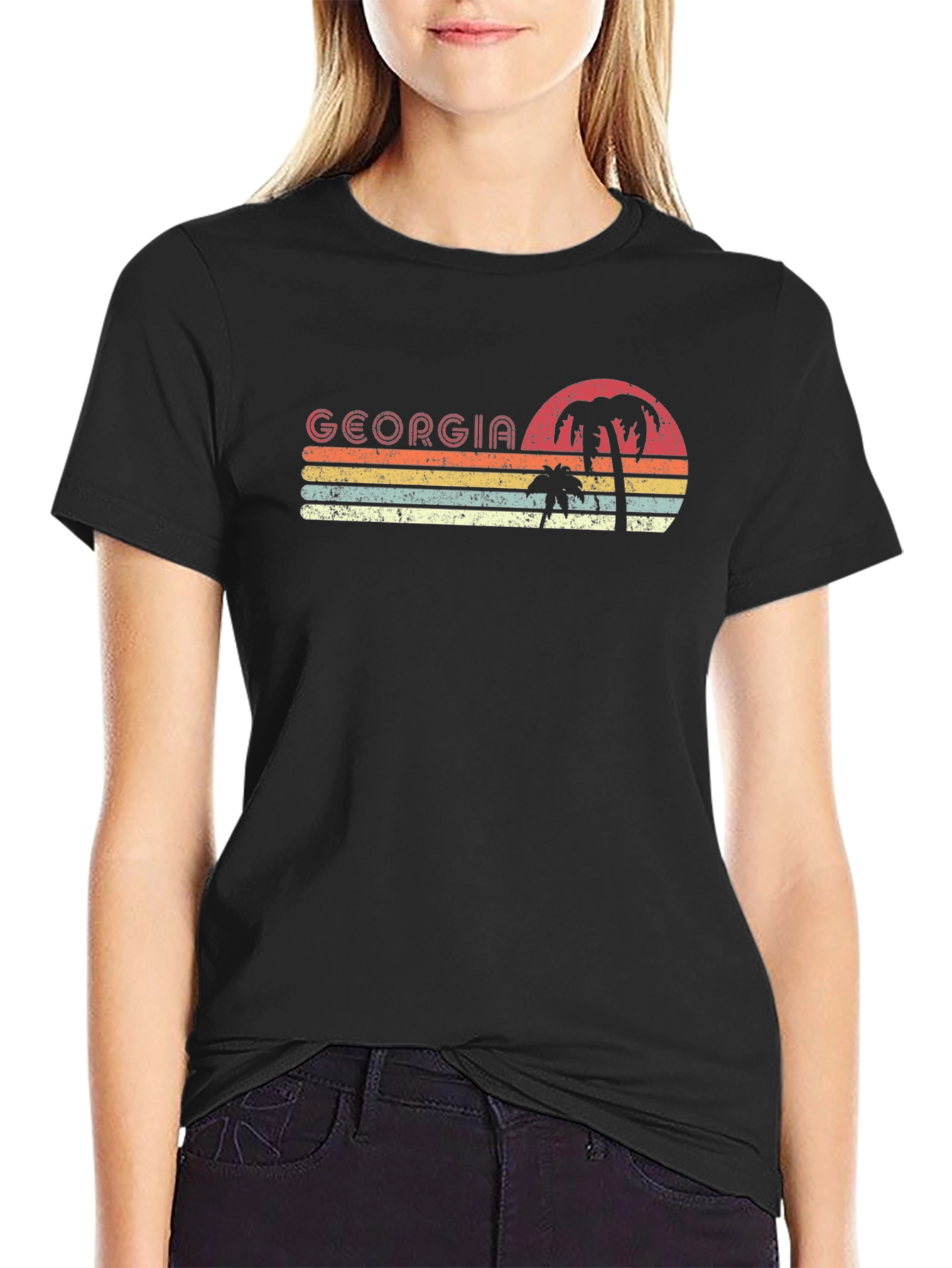 Georgia Retro Palm T-Shirt