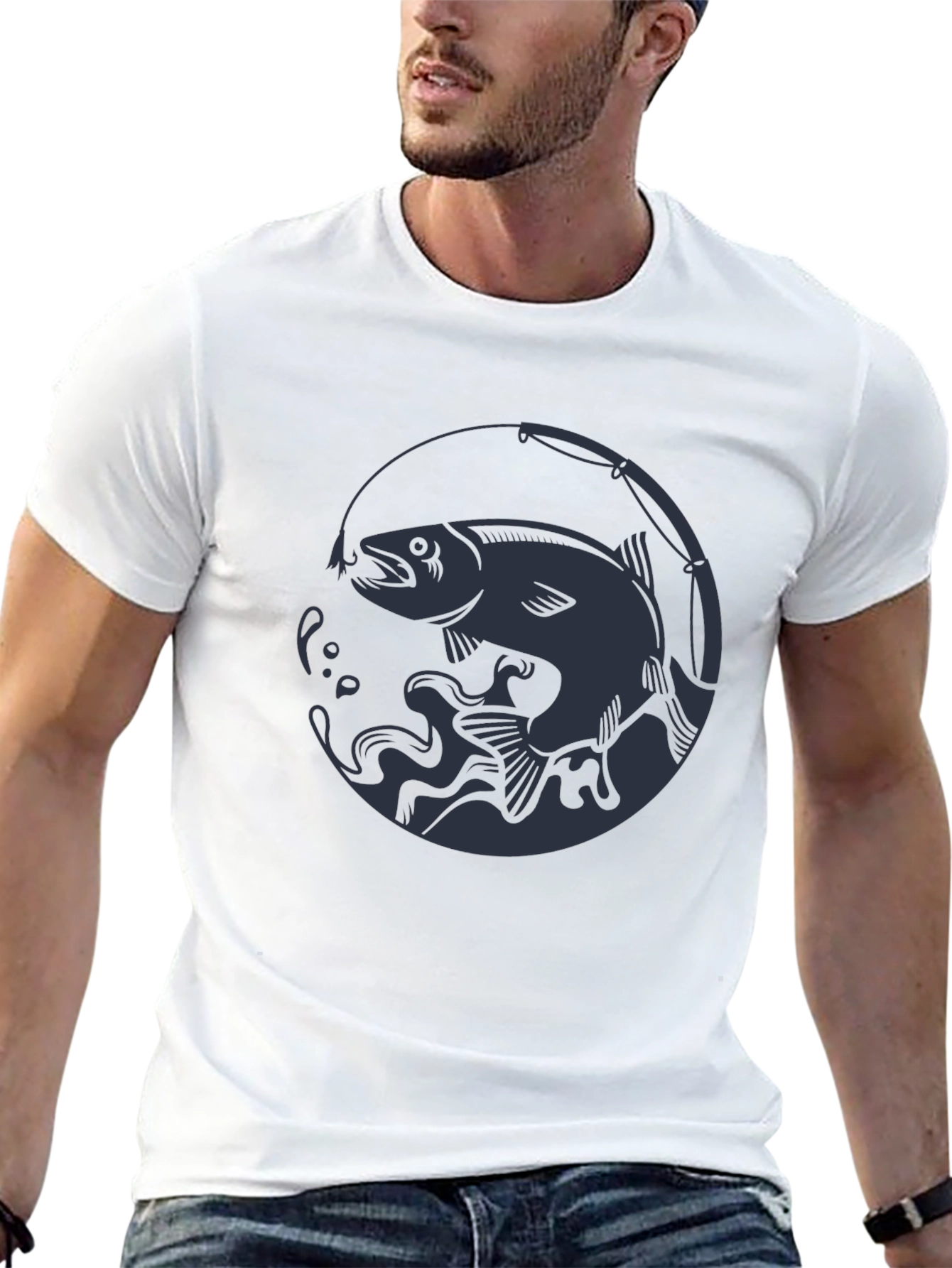 Fishing Graphic Tee - Stylish Angler Shirt