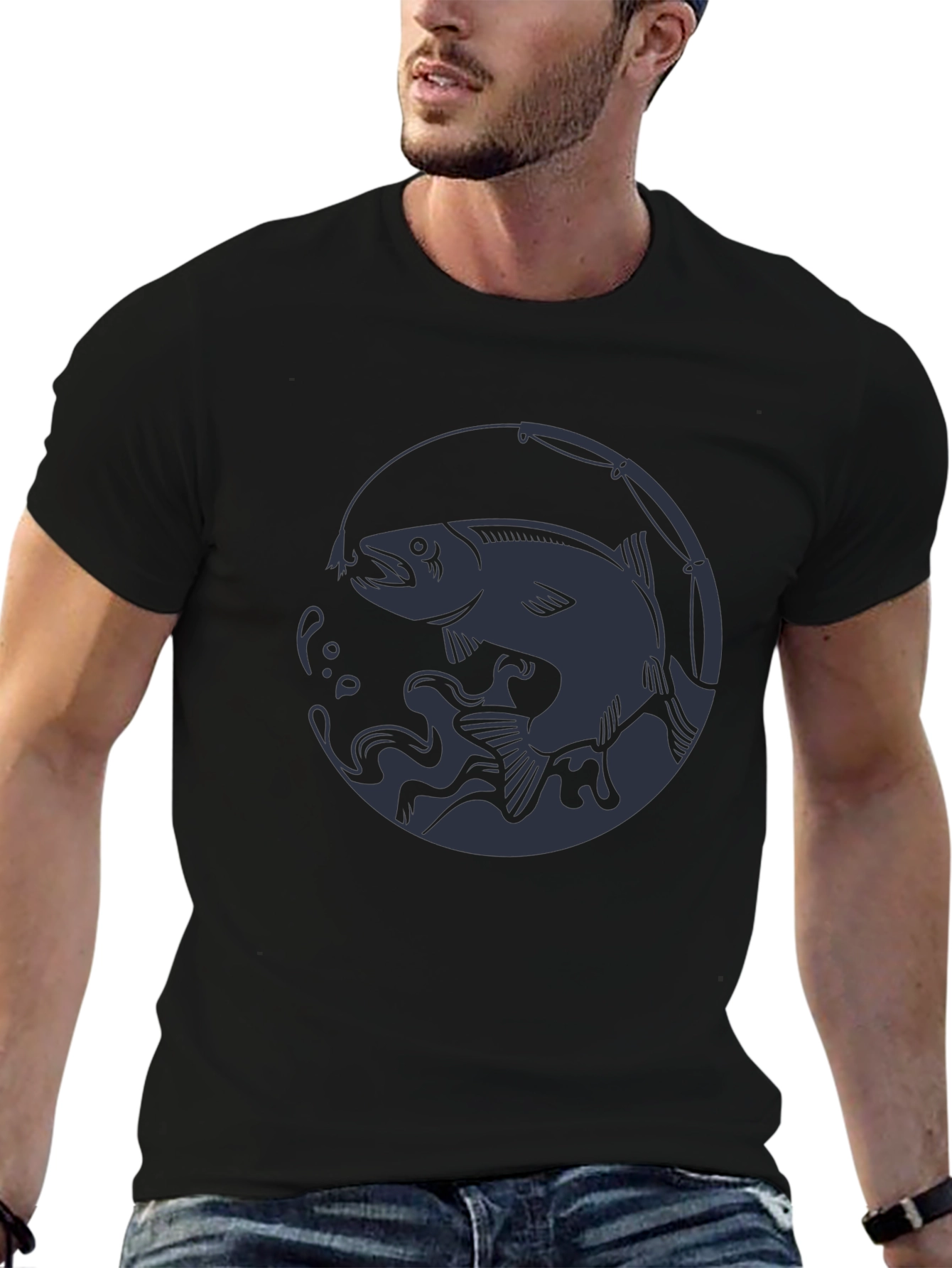 Fishing Graphic Tee - Stylish Angler Shirt