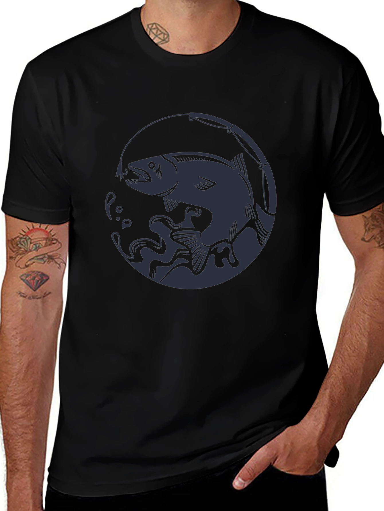 Fishing Graphic Tee - Stylish Angler Shirt