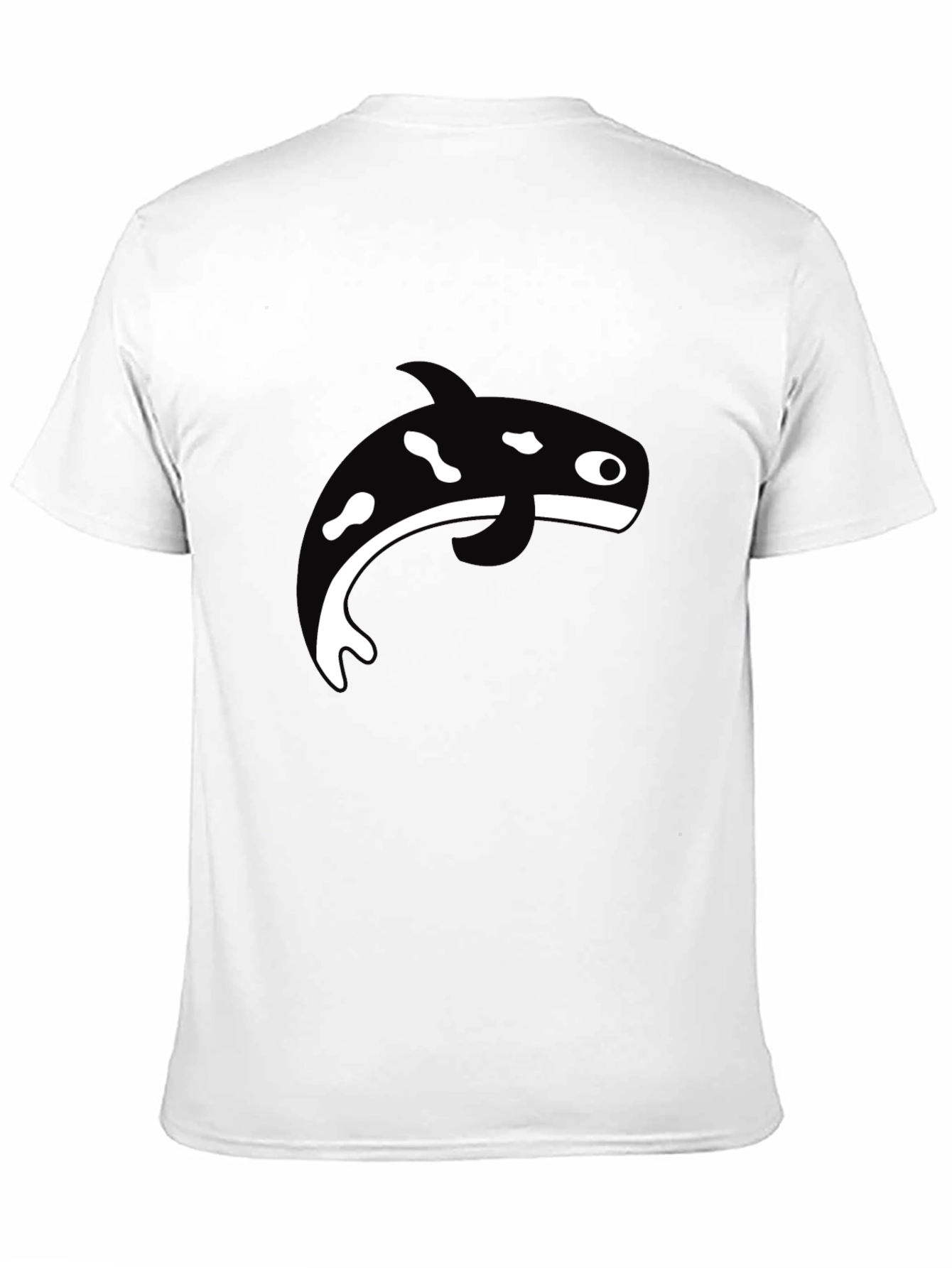 Orca Whale Graphic T-Shirt - Black Casual Tee
