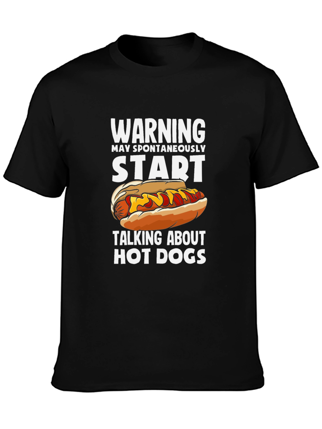 Warning Hot Dog T-Shirt