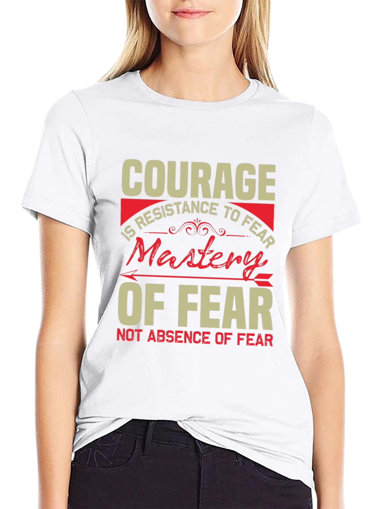 Courage Mastery of Fear Graphic T-Shirt