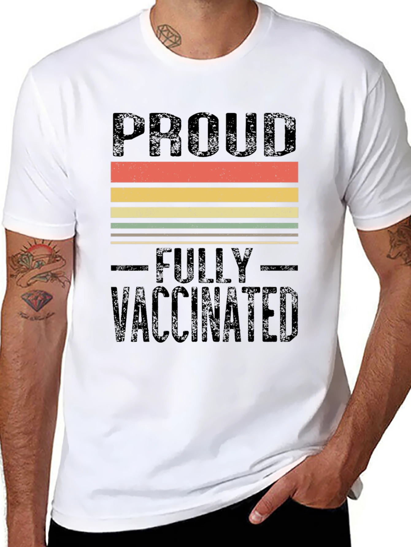 Proud Fully Vaccinated Retro T-Shirt