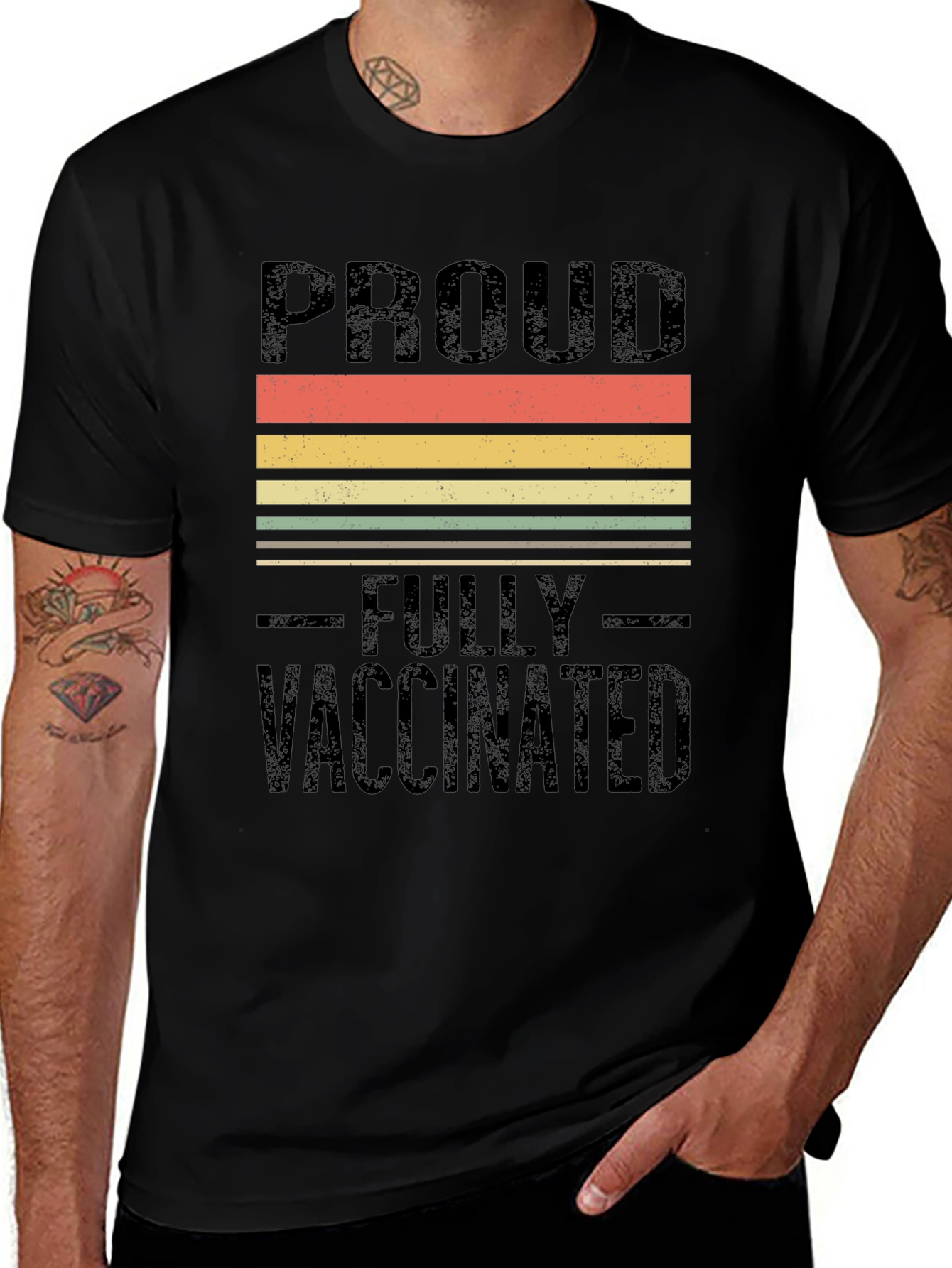 Proud Fully Vaccinated Retro T-Shirt