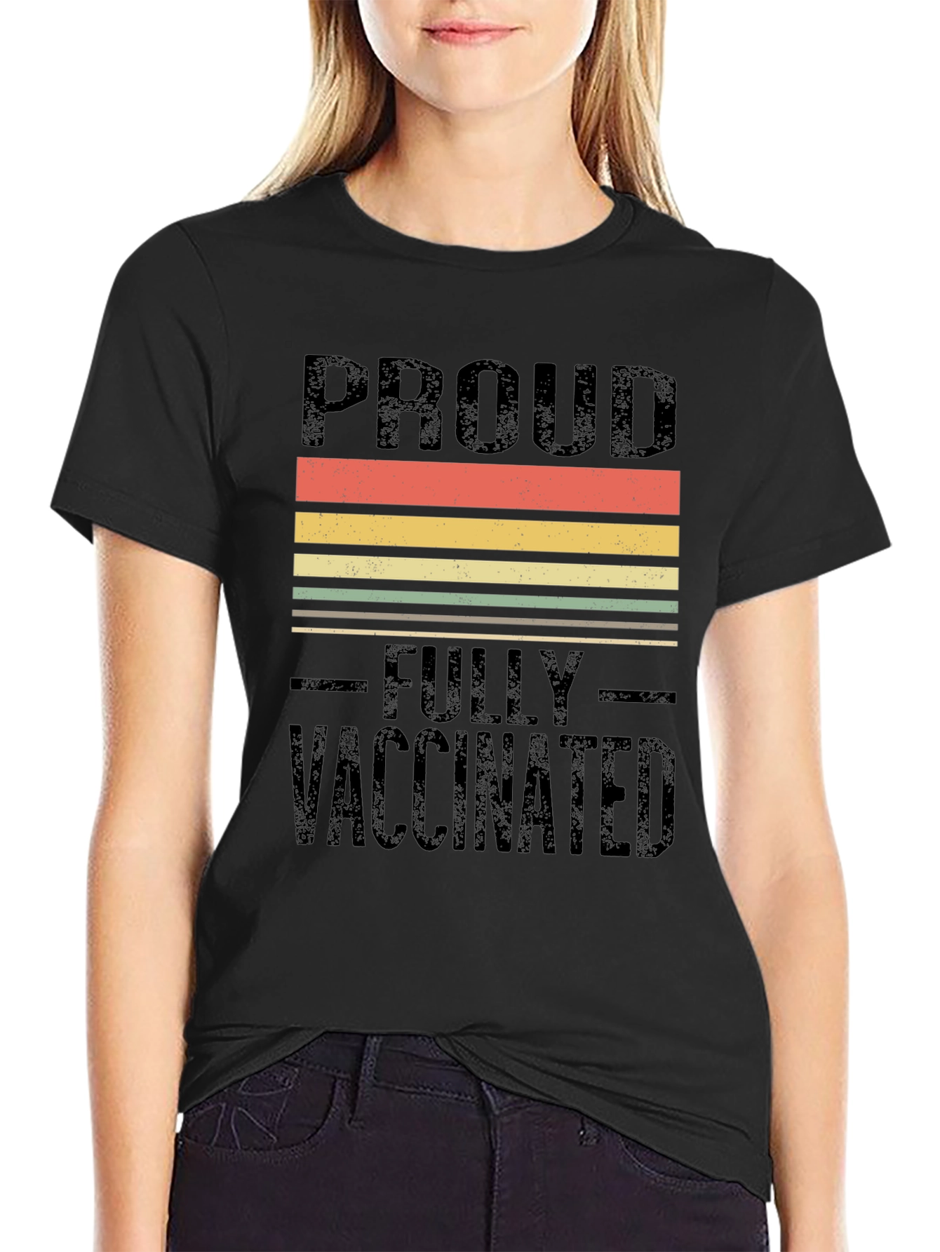 Proud Fully Vaccinated Retro T-Shirt