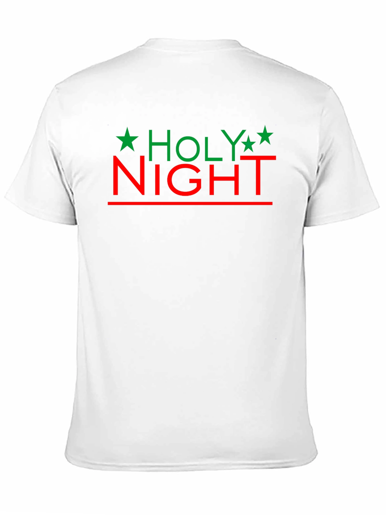 Holy Night Graphic Tee - Festive Holiday Shirt