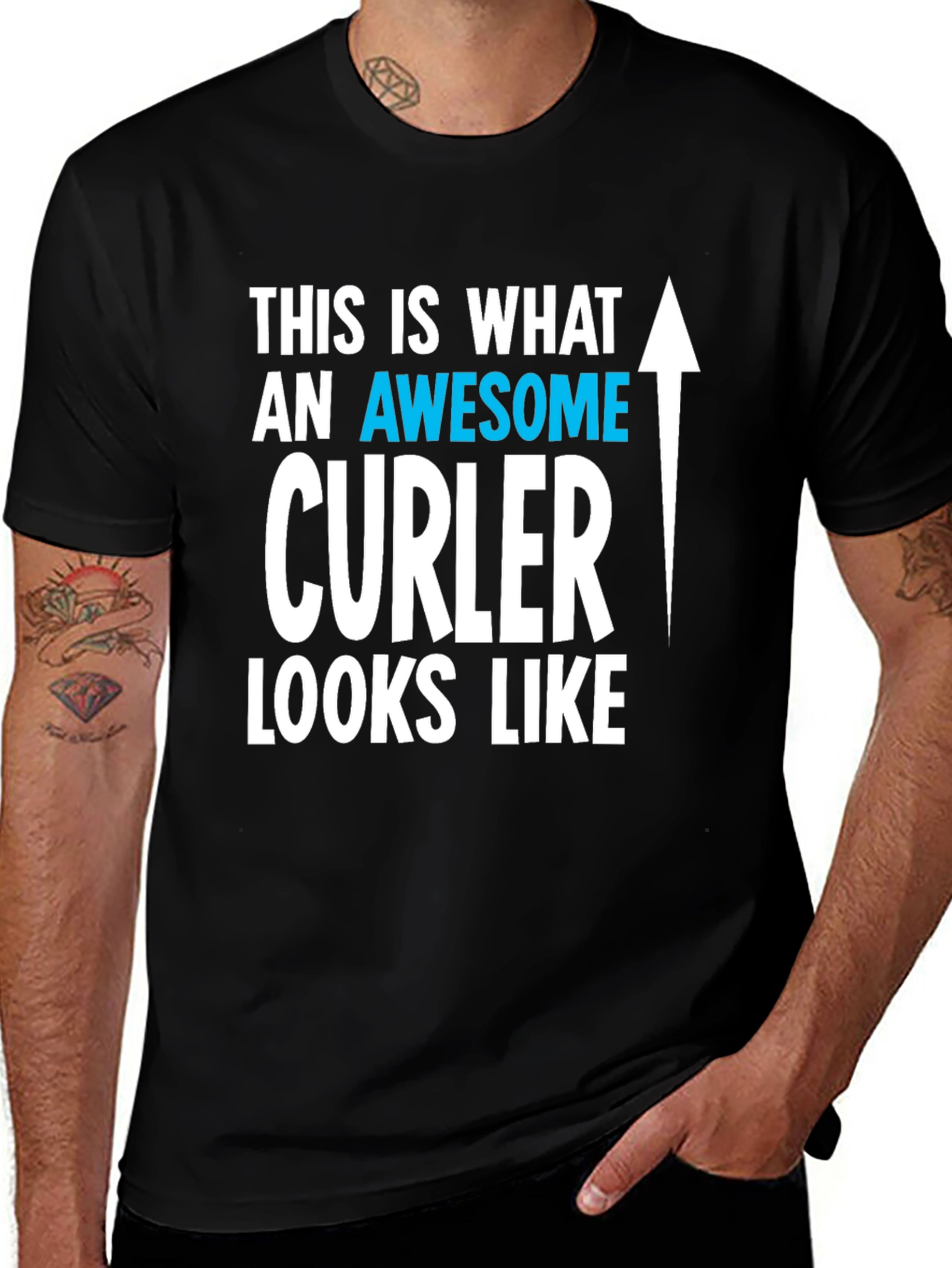 Awesome Curler T-Shirt | Curling Fan Tee