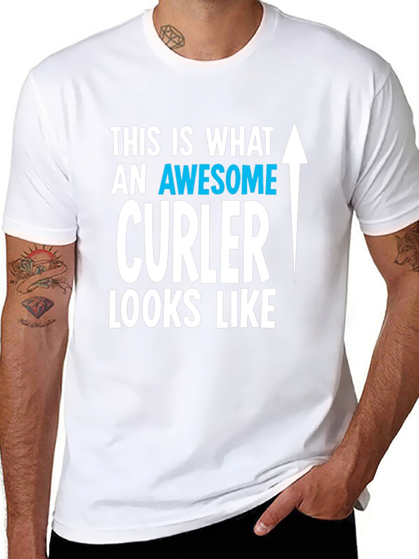 Awesome Curler T-Shirt | Curling Fan Tee