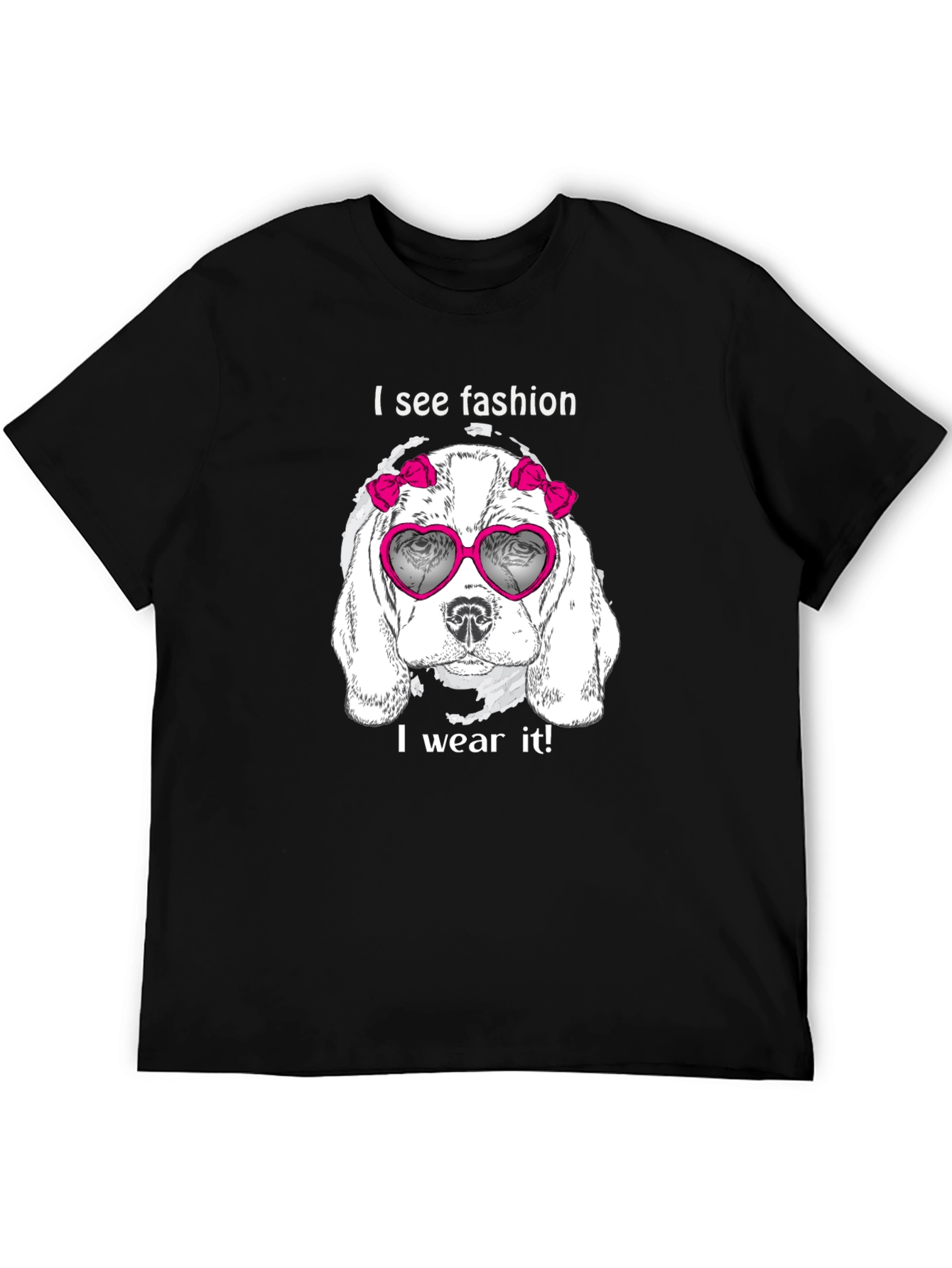 Fashion Dog Graphic Tee - See Fashion Wear It!