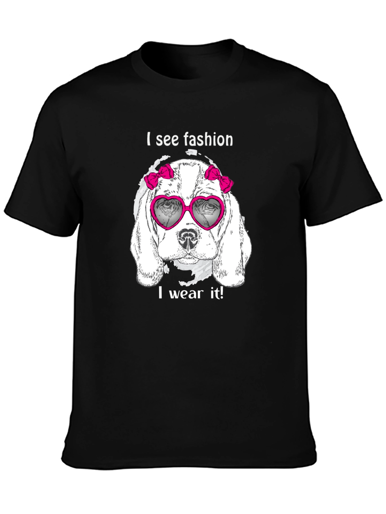 Fashion Dog Graphic Tee - See Fashion Wear It!
