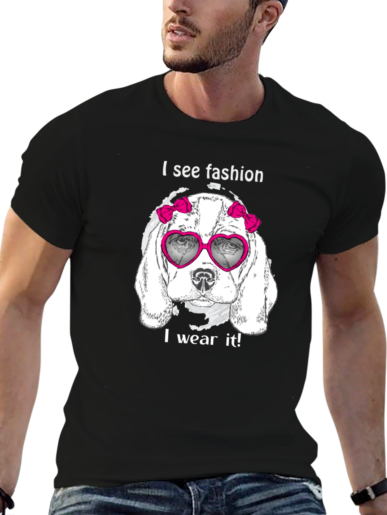 Fashion Dog Graphic Tee - See Fashion Wear It!