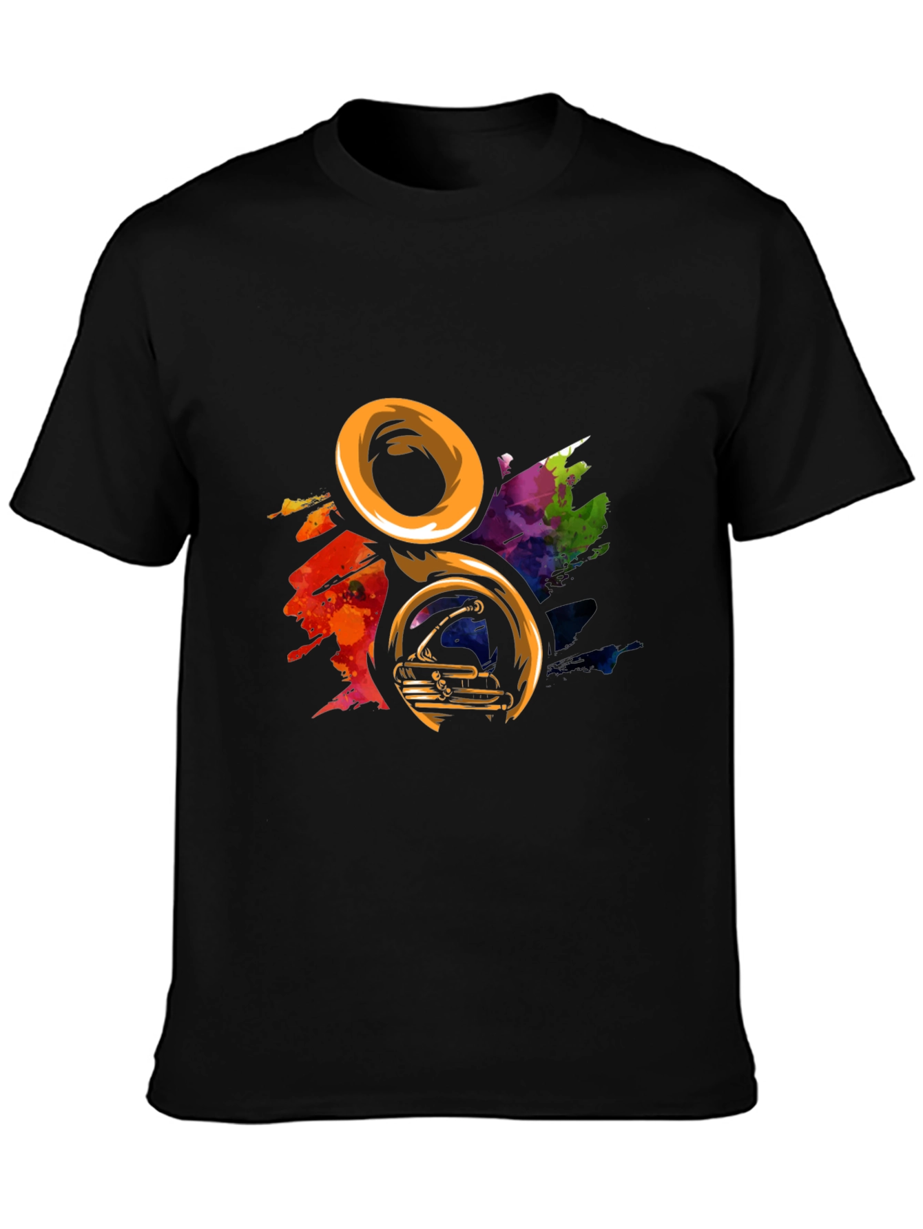 Colorful Tuba Music T-Shirt