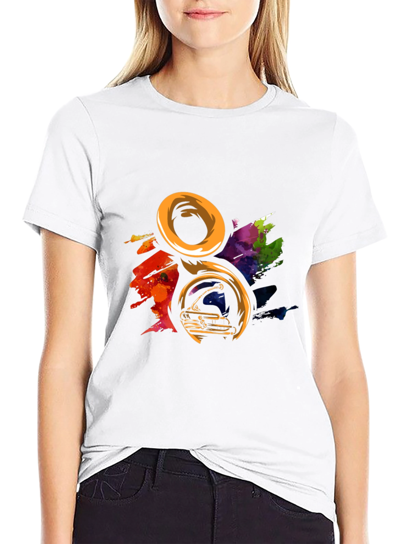 Colorful Tuba Music T-Shirt