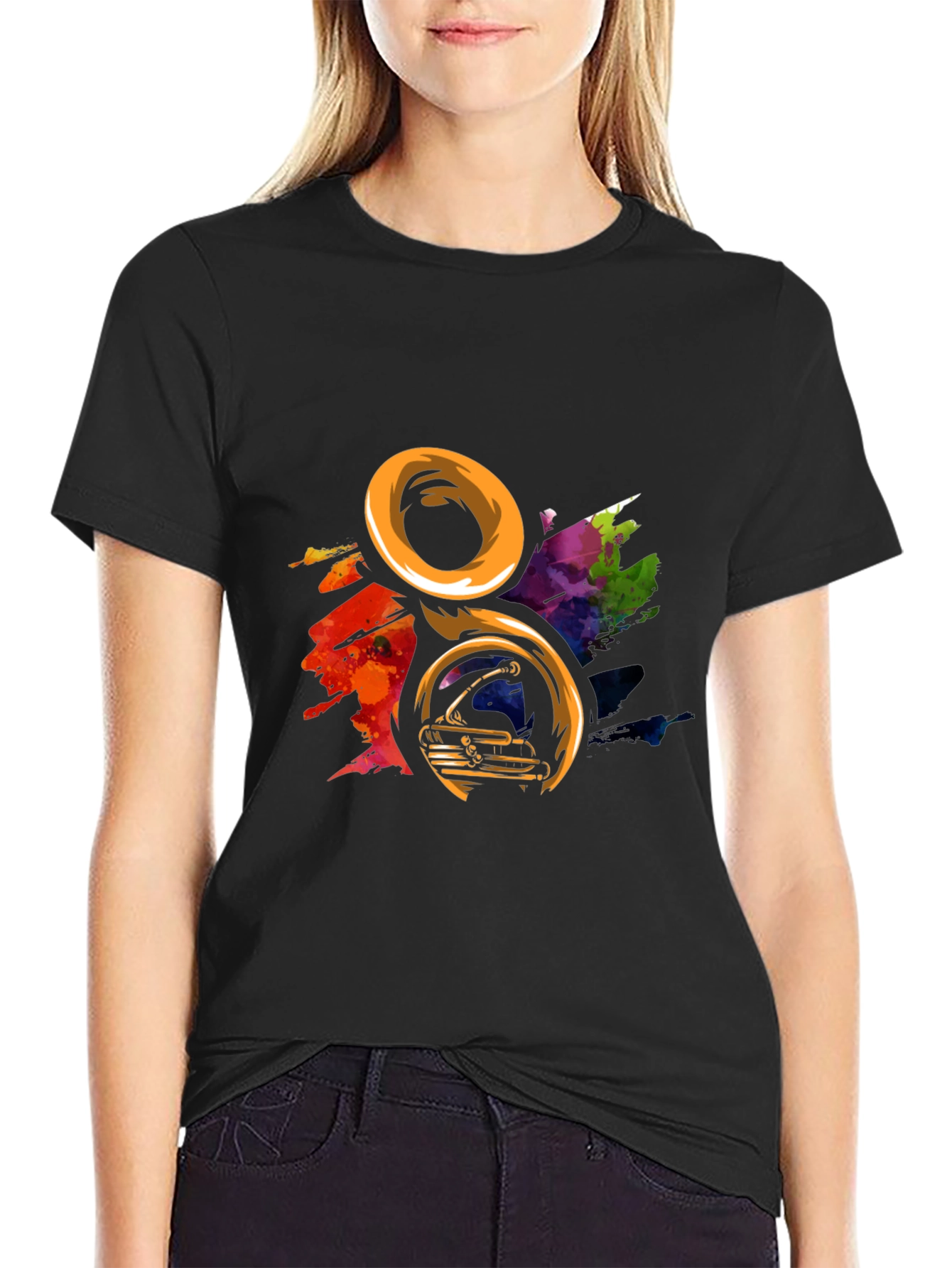 Colorful Tuba Music T-Shirt