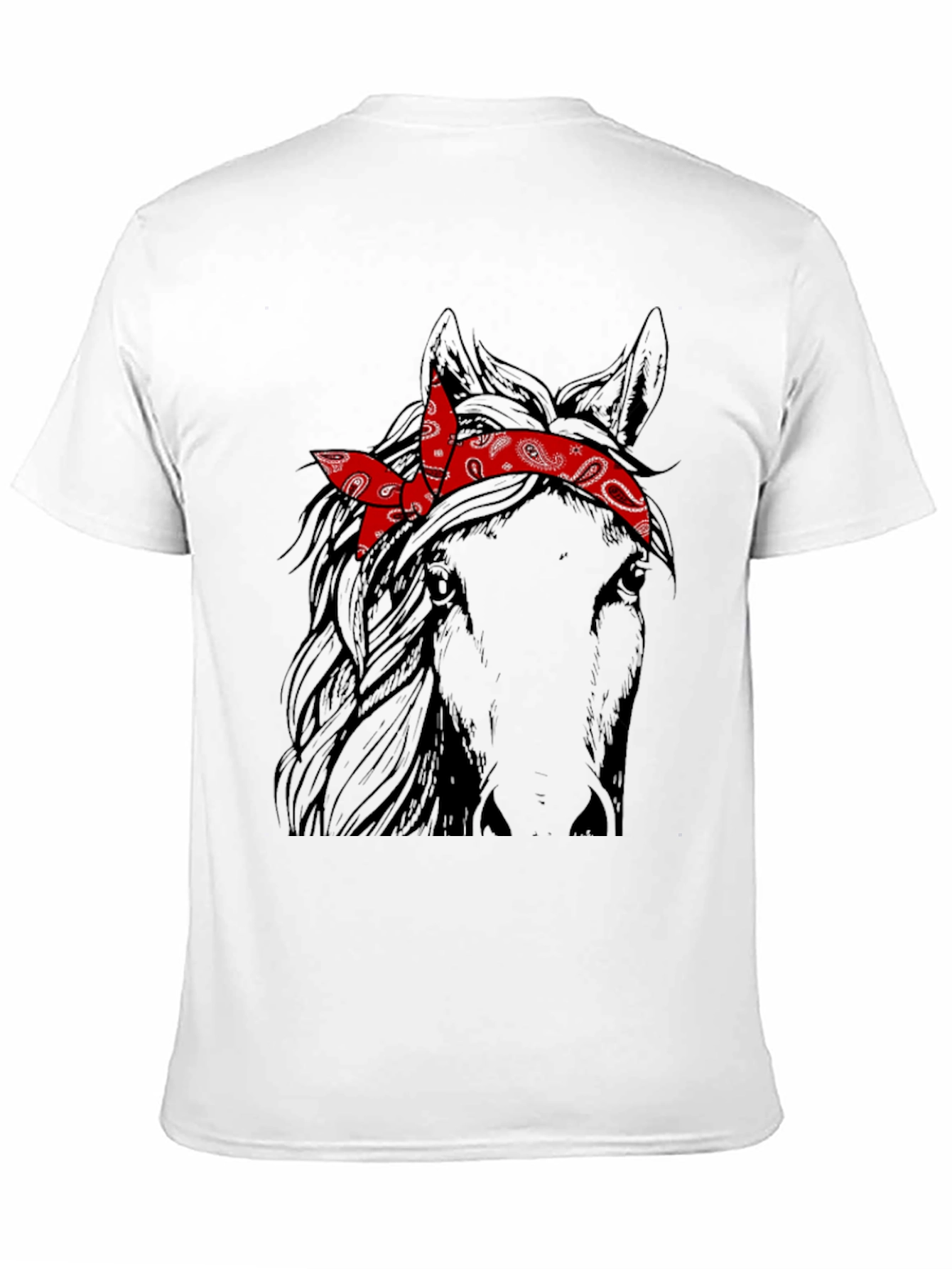 Horse with Bandana Graphic Tee