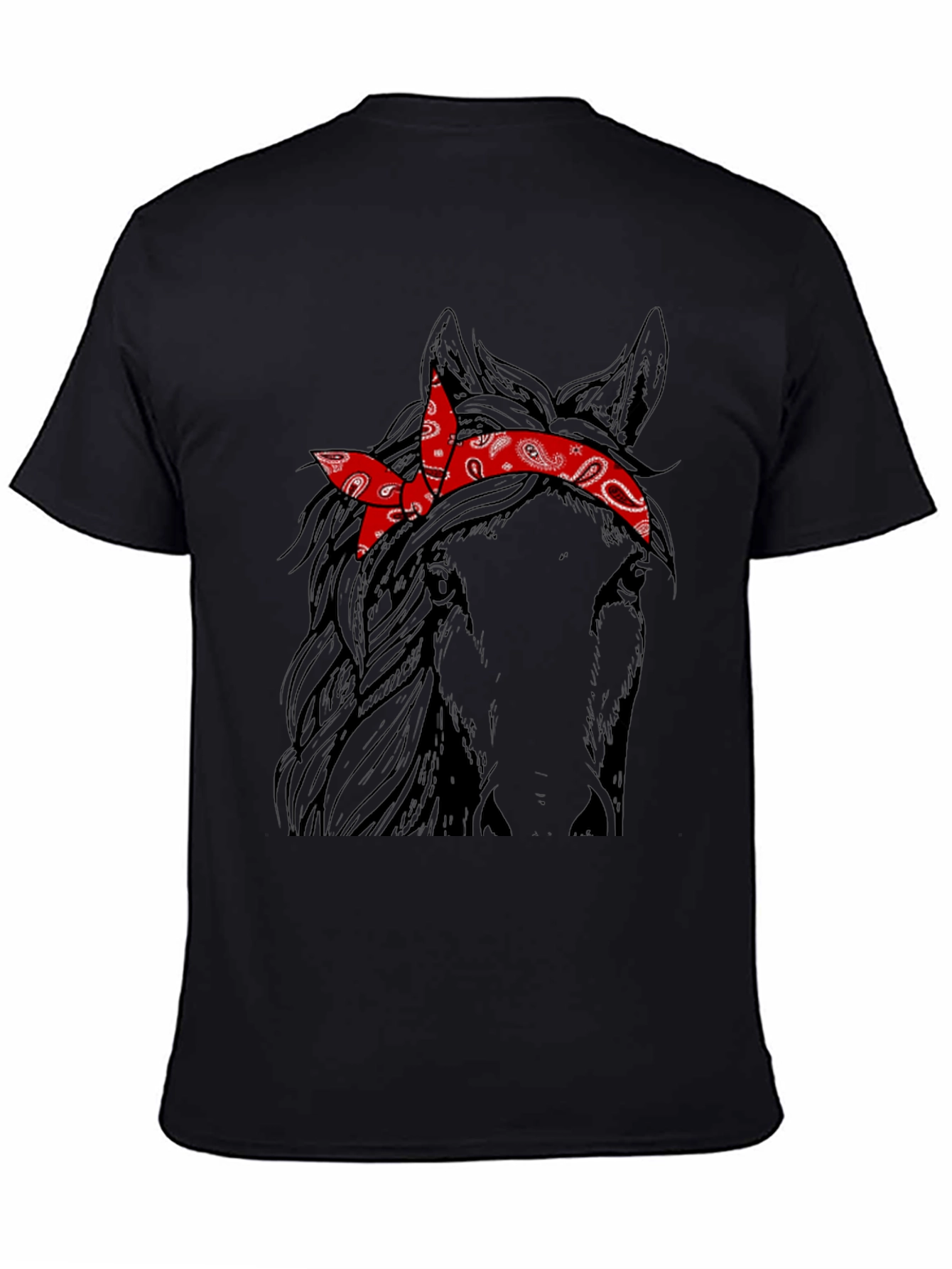 Horse with Bandana Graphic Tee