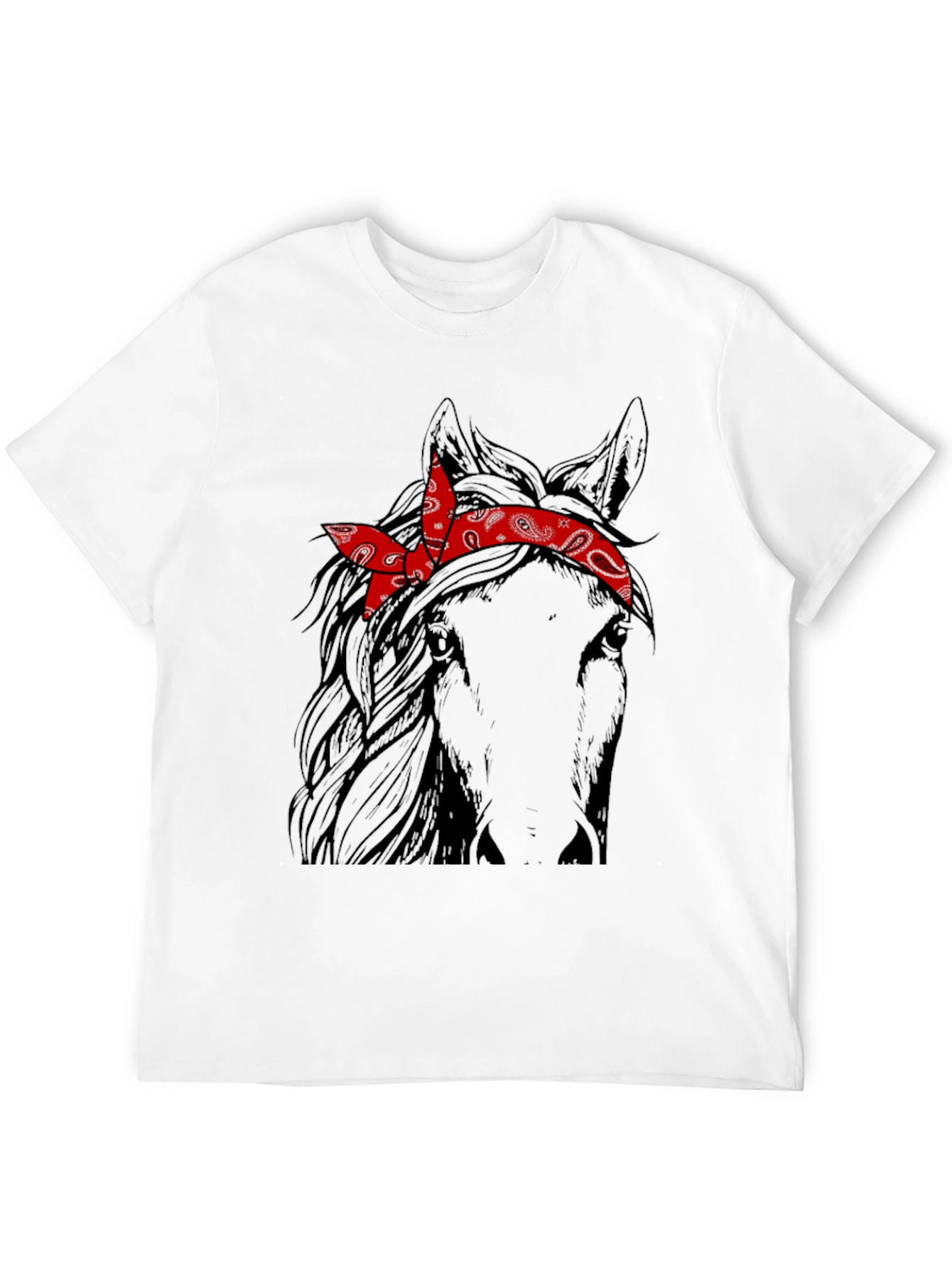 Horse with Bandana Graphic Tee