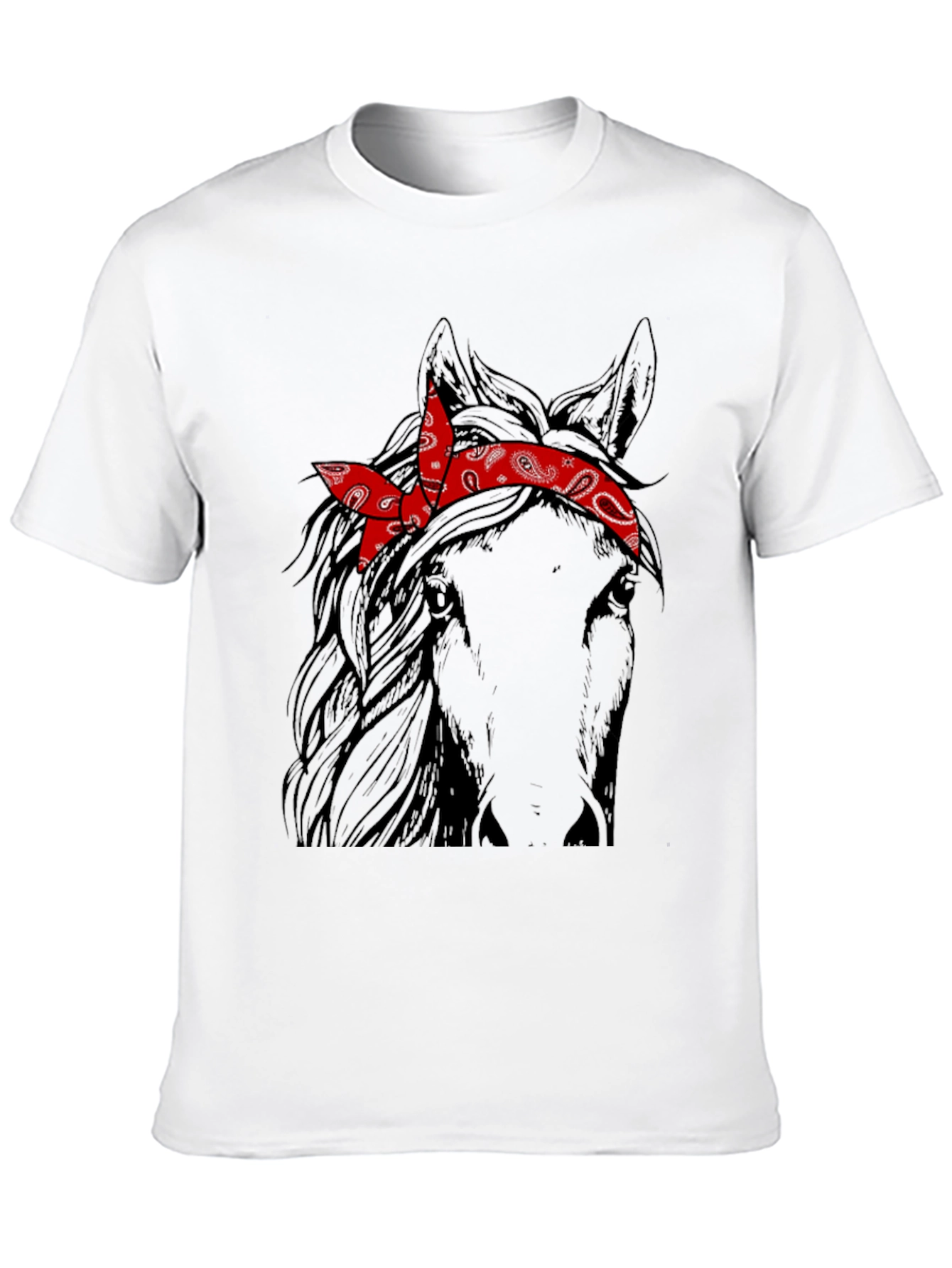 Horse with Bandana Graphic Tee