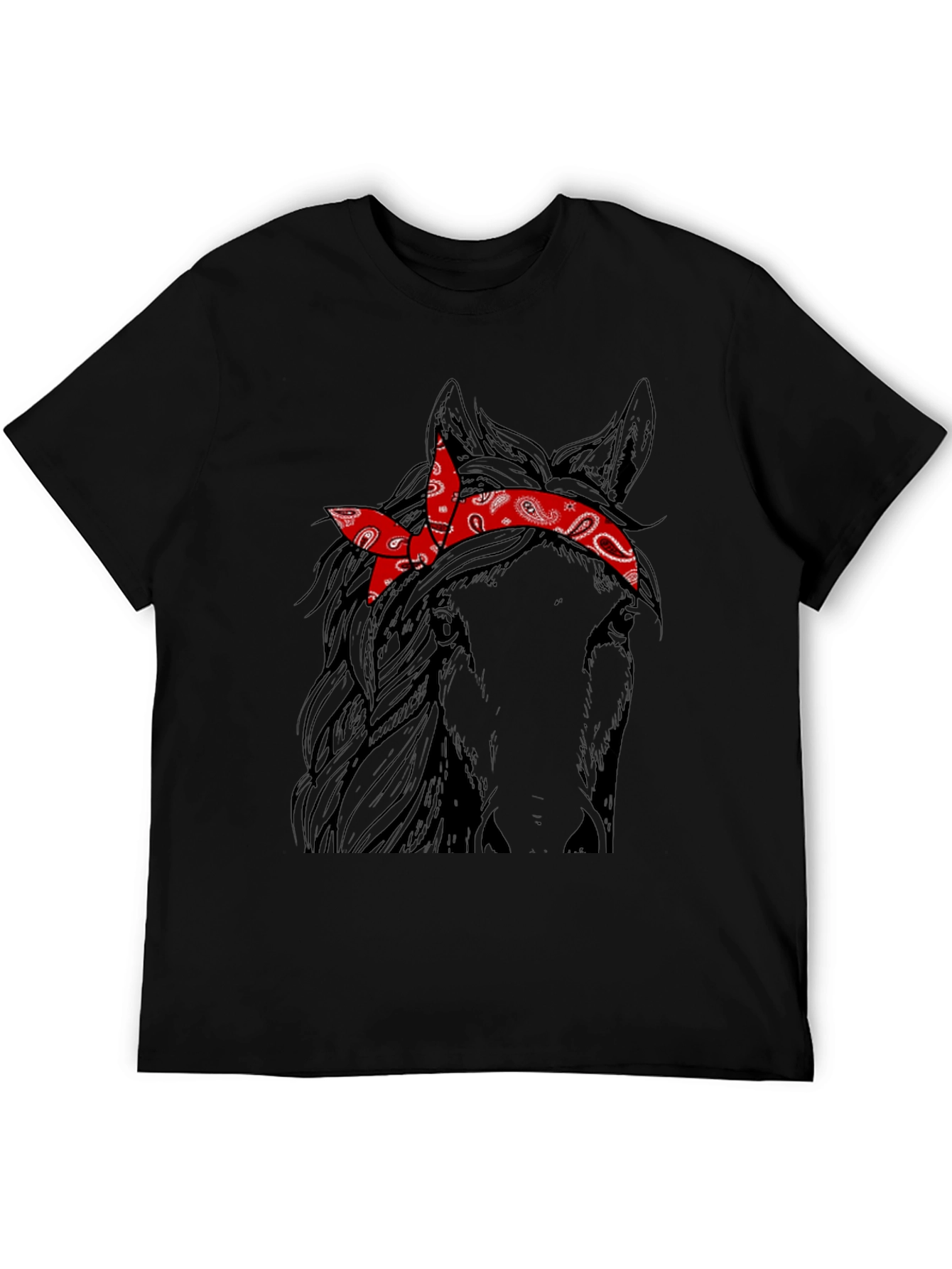 Horse with Bandana Graphic Tee
