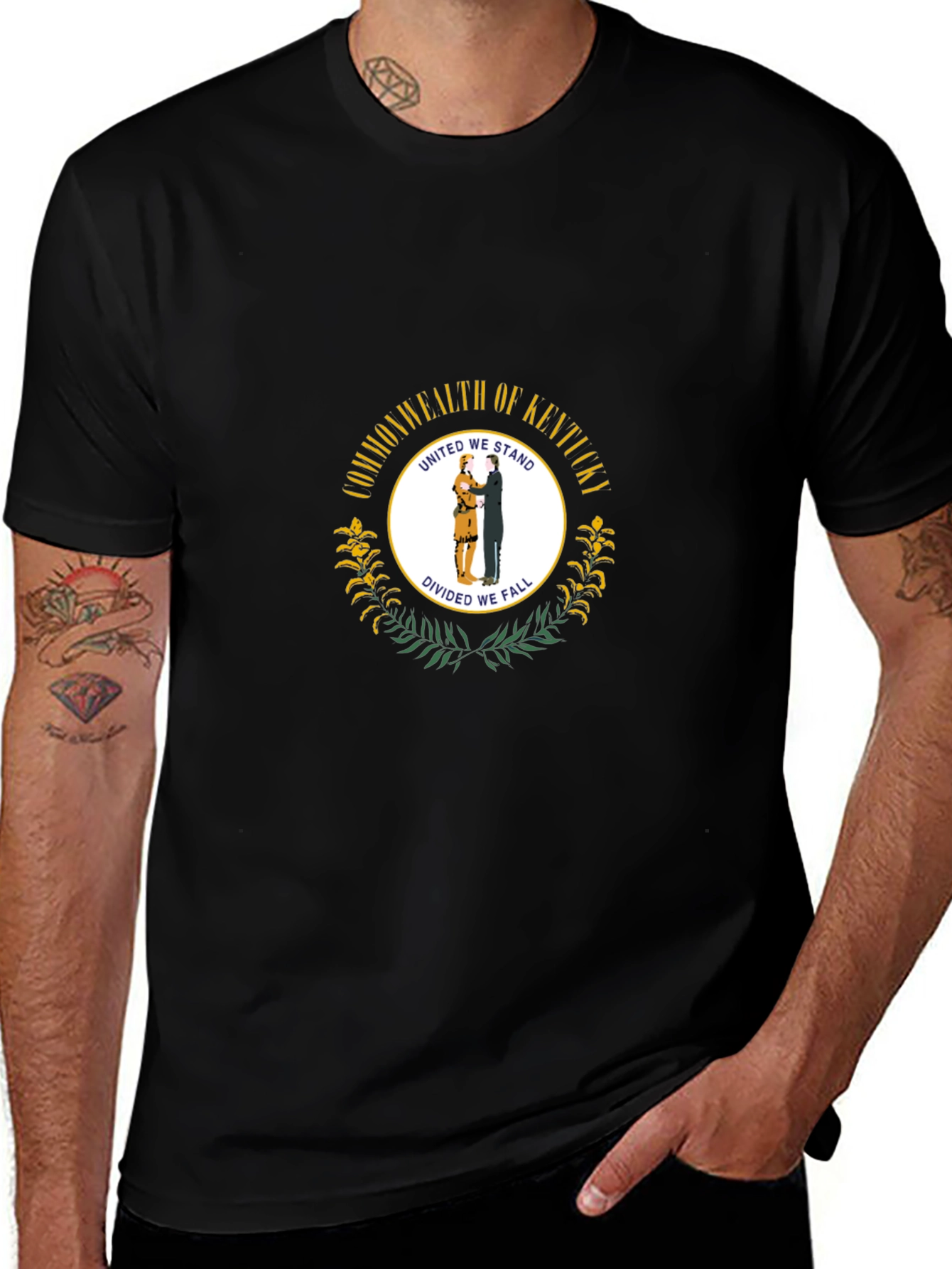 Kentucky State Seal Graphic T-Shirt - Black