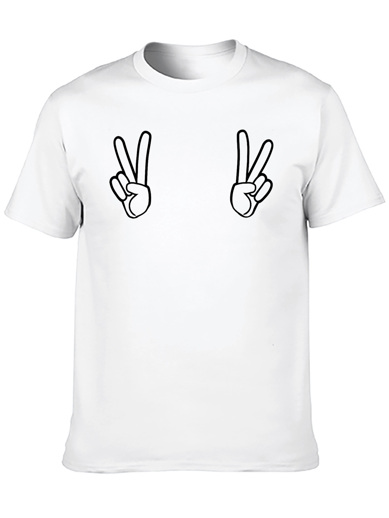 Peace Sign Graphic Tee - Relaxed Fit Cotton T-Shirt
