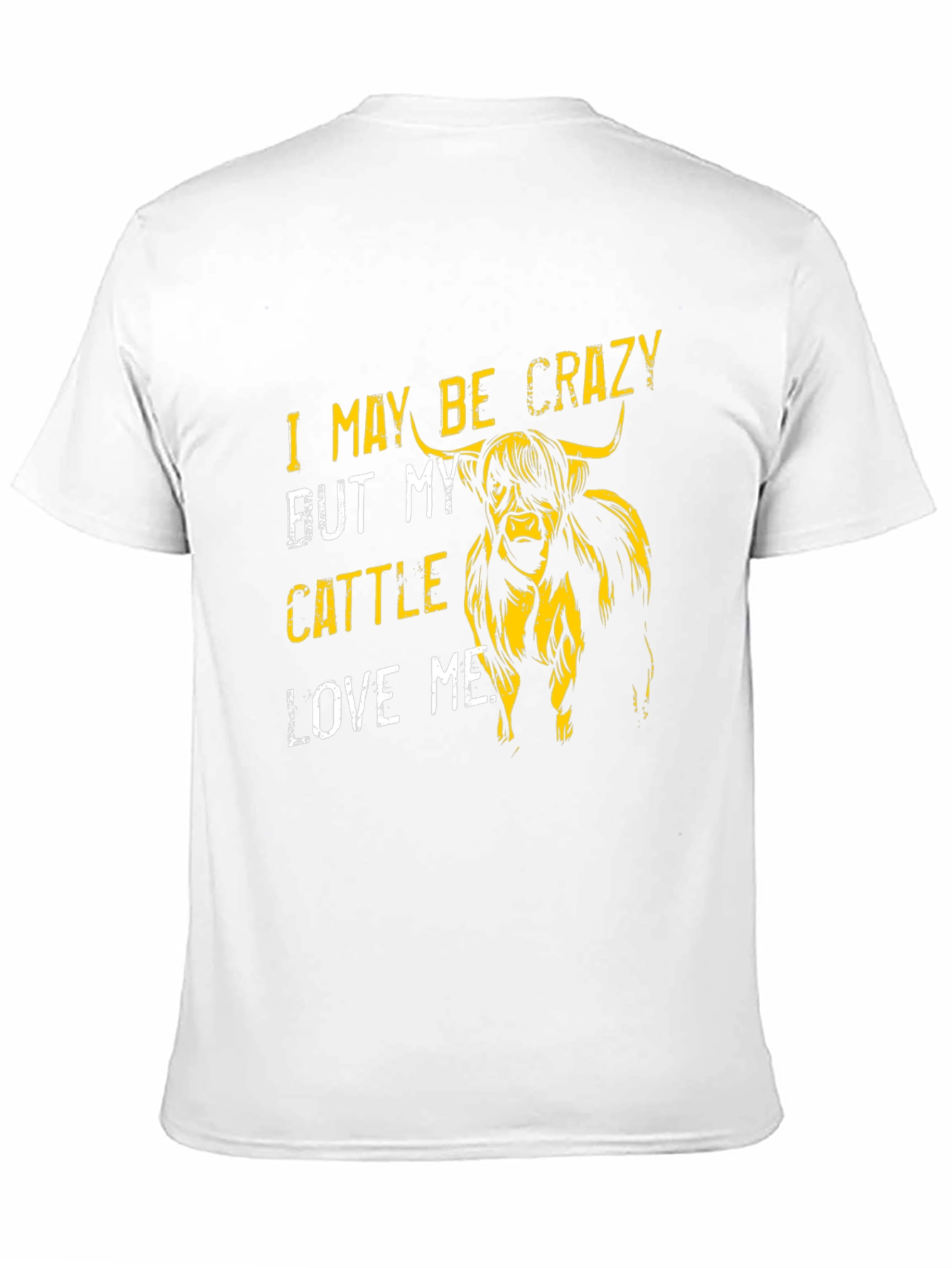 Crazy Cattle Lover T-Shirt - Highland Cow Graphic Tee